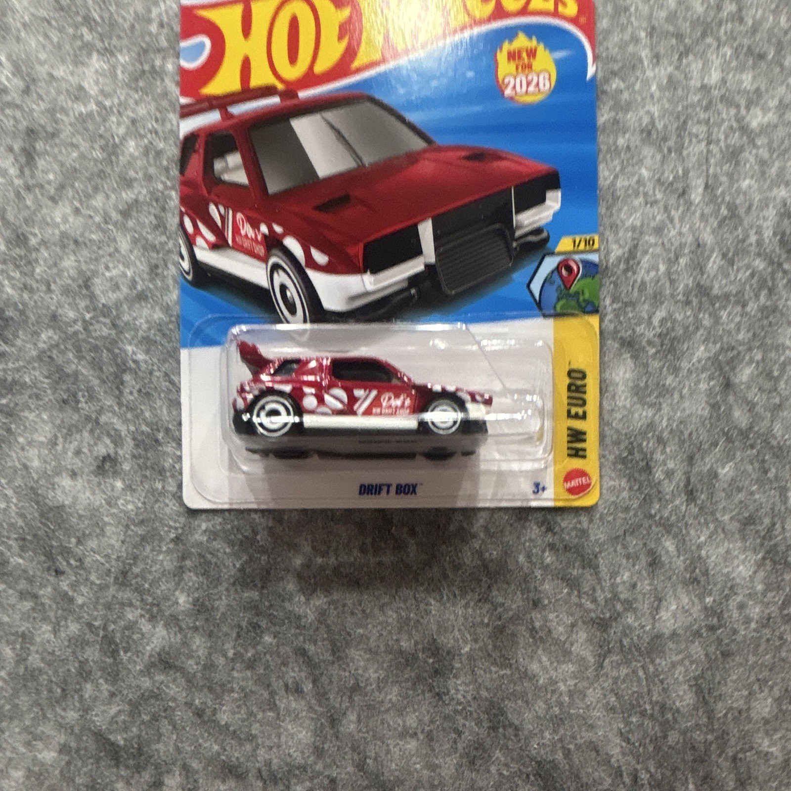 Hot Wheels 1:64 Drift Box HW Euro Red/White Diecast Car 2026 Unopened