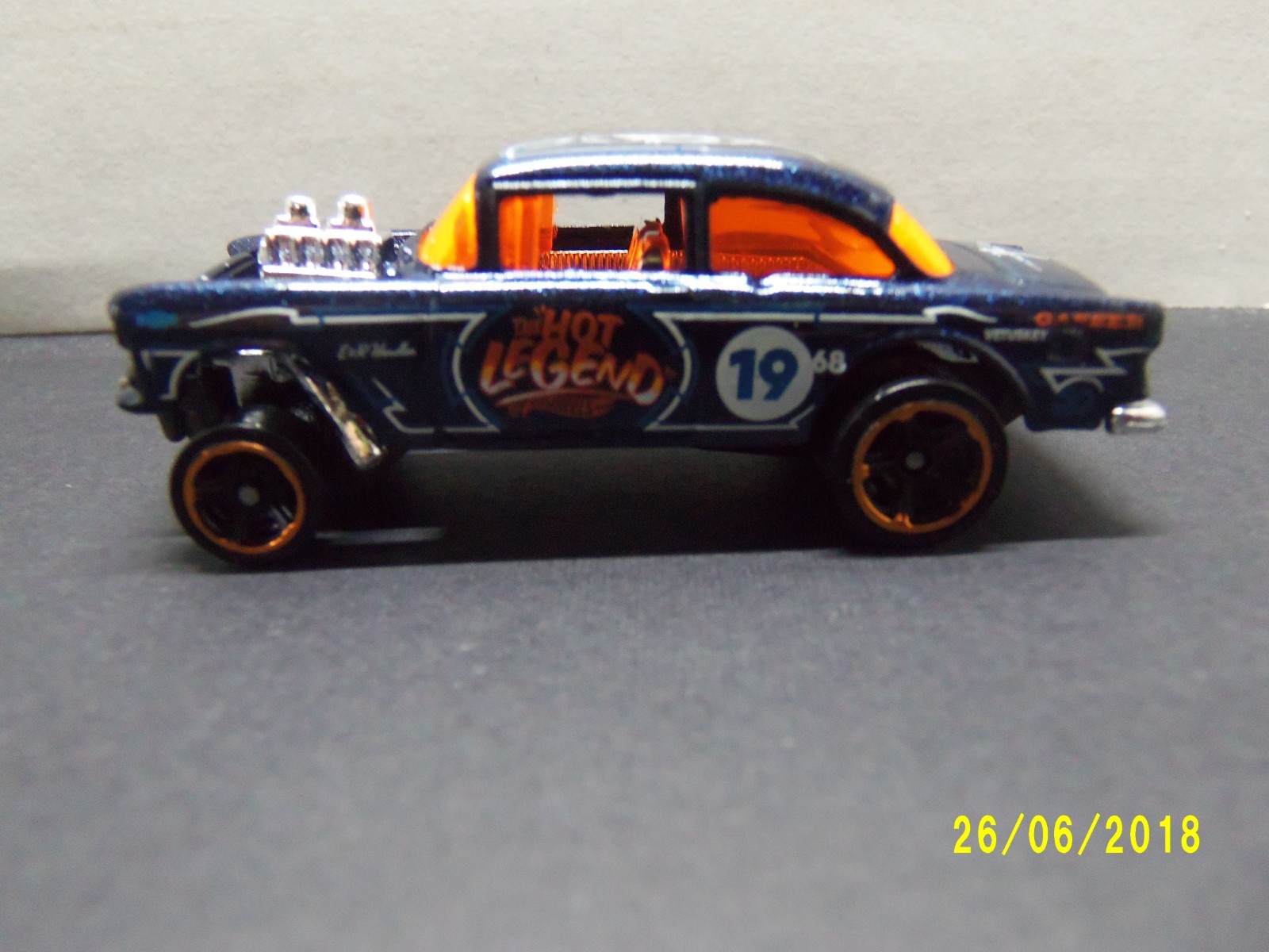 2012 HOT WHEELS 1955 CHEVY BEL-AIR GASSER EXCLUSIVE FROM 2018 50TH ANNIV 10 PACK