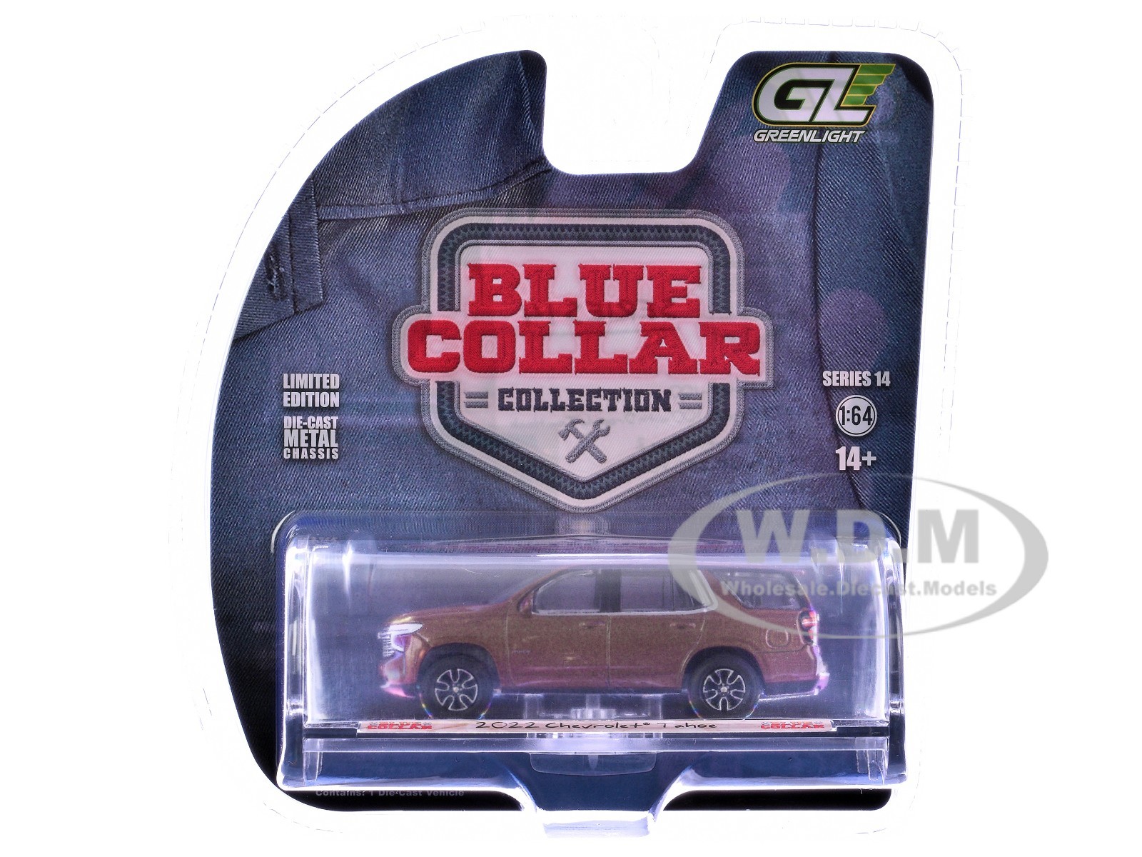 2022 CHEVROLET TAHOE AUBURN METALLIC 1/64 DIECAST MODEL BY GREENLIGHT 35300 E