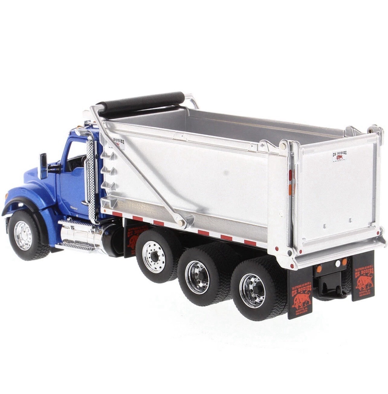 Kenworth T880 SF Ox Stampeded Dump Truck Blue 1/50 DIECAST MASTERS 71078 Sealed