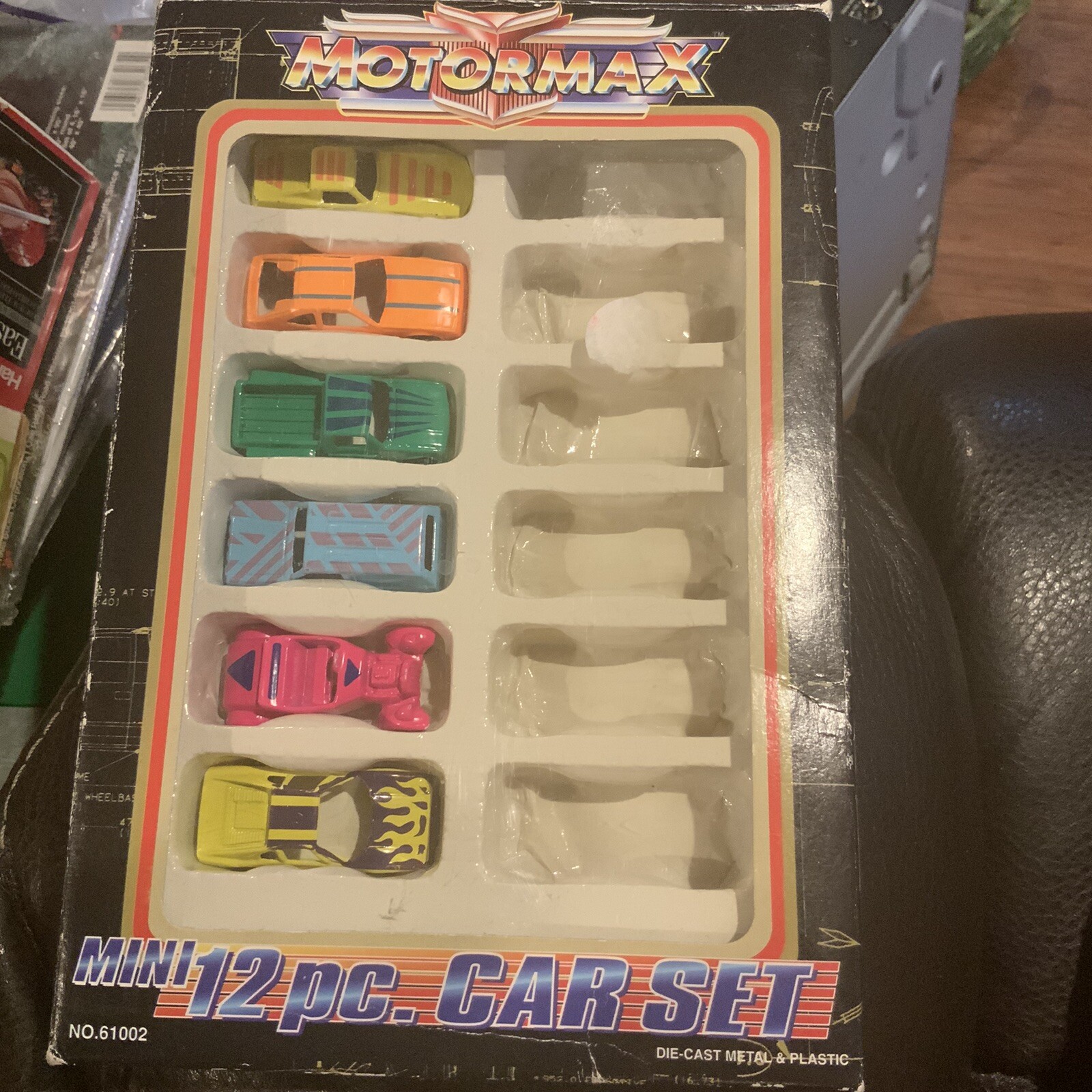 VTG 1999 Motormax Mini 12 pc. Car Set (only 6 In Box) Die-cast Metal Rare Toy