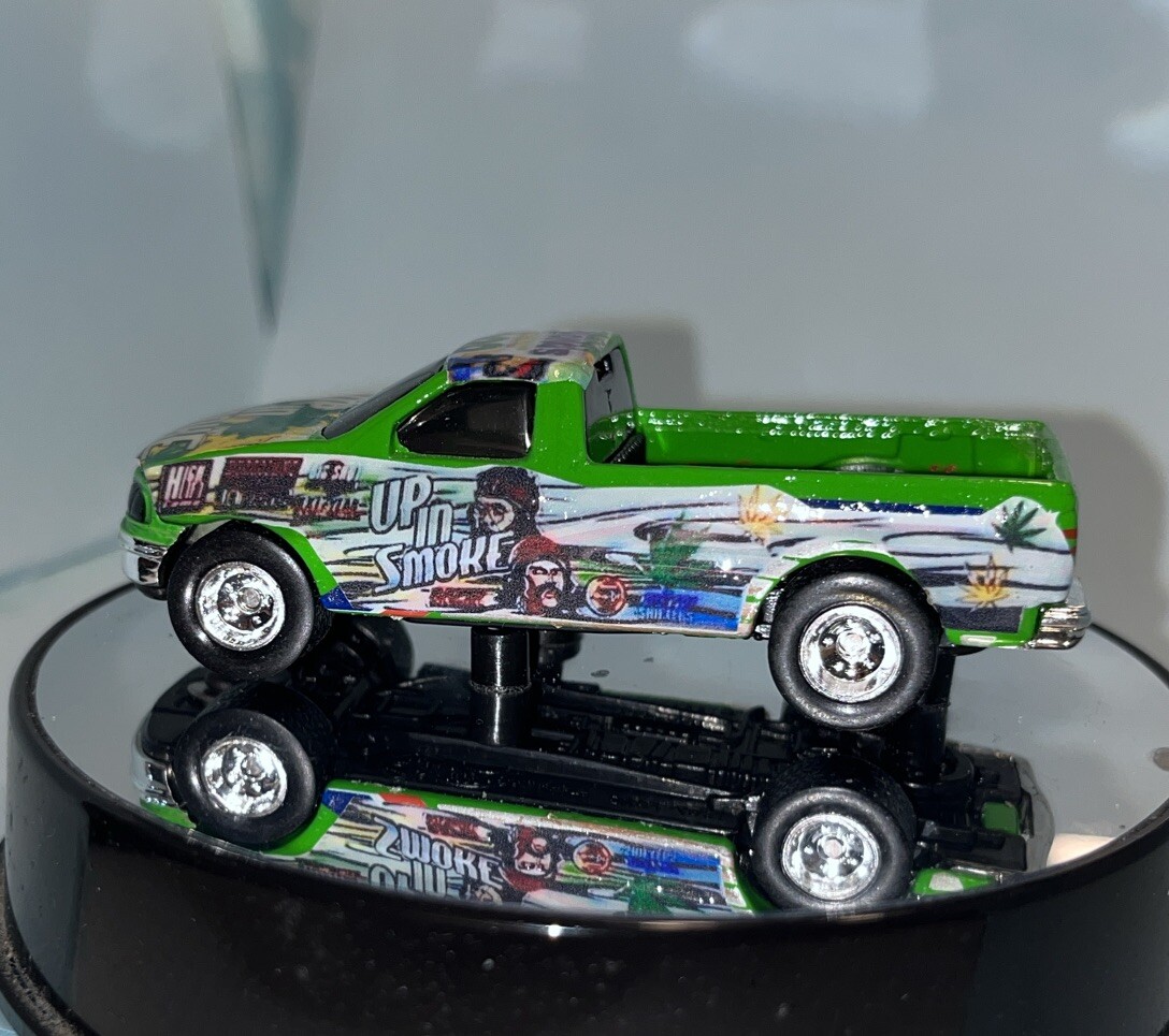 Hot Wheels JC Whitney Ford Truck it’s A Custom Real Riders Cheech & Chong