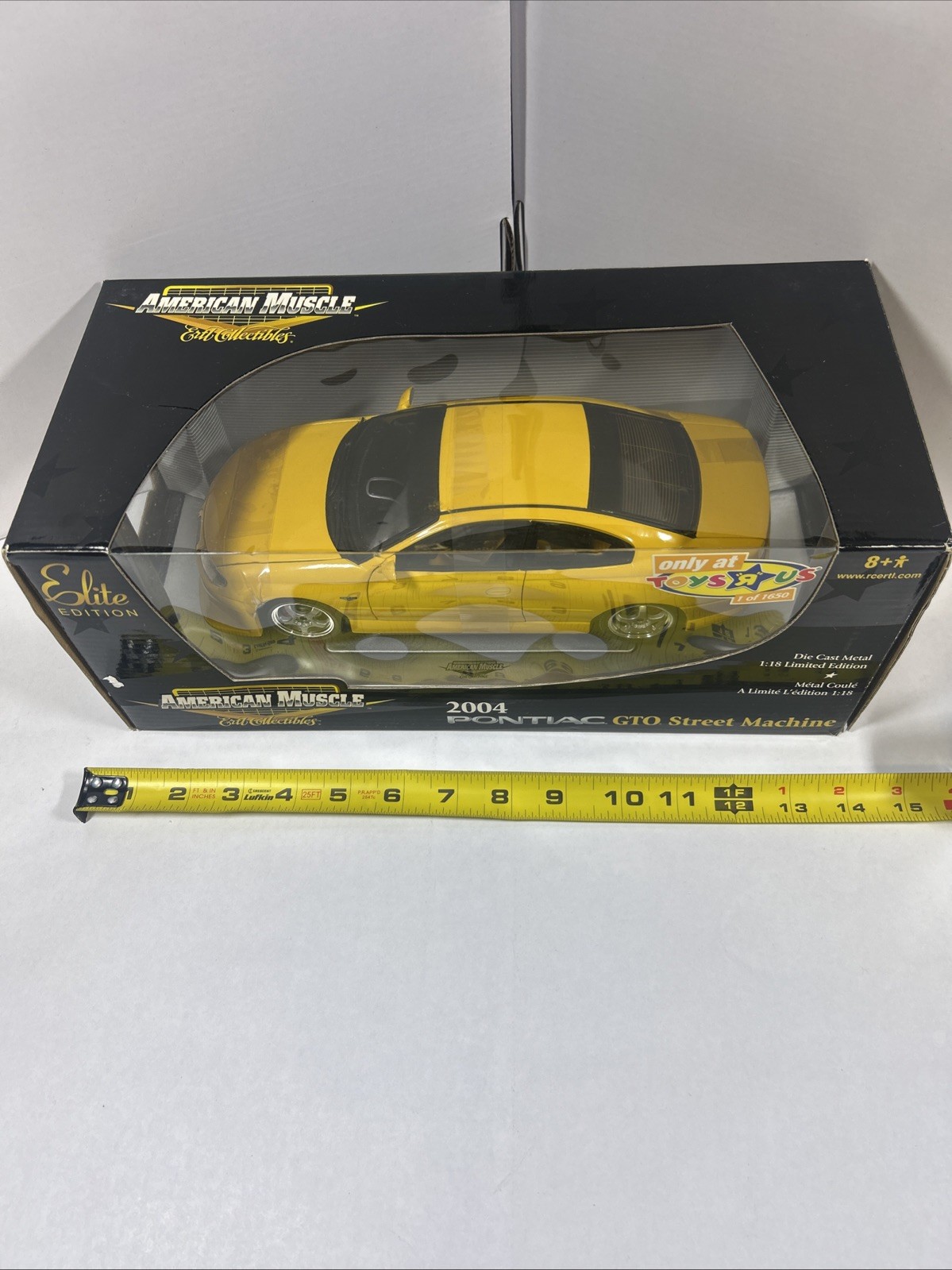 American Muscle Toys R Us Exclusive 2004 Pontiac GTO Street Machine Yellow ETRL
