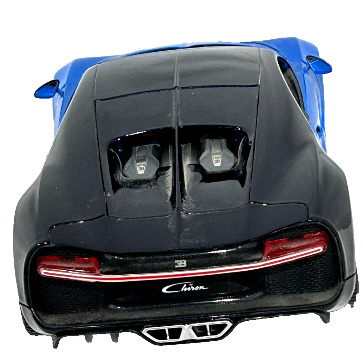 BURAGO 1:18 Scale Diecast Model Car Bugatti Chiron Blue/Black