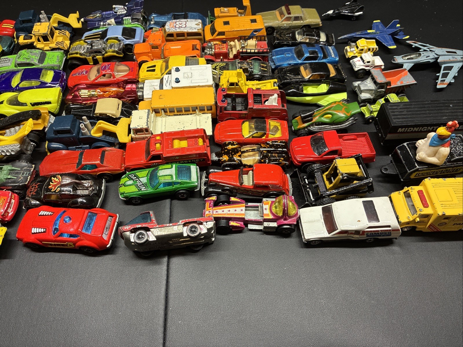 89 LOT DIECAST Metal Cars Trucks Loose Hot Wheels Matchbox Bulk Varied 80s 70s