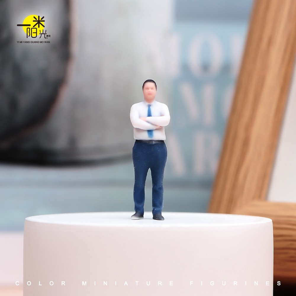 Miniature Figure Scene Props 1/64 Necktie Shirt Man Model Diorama Resin Sculpt