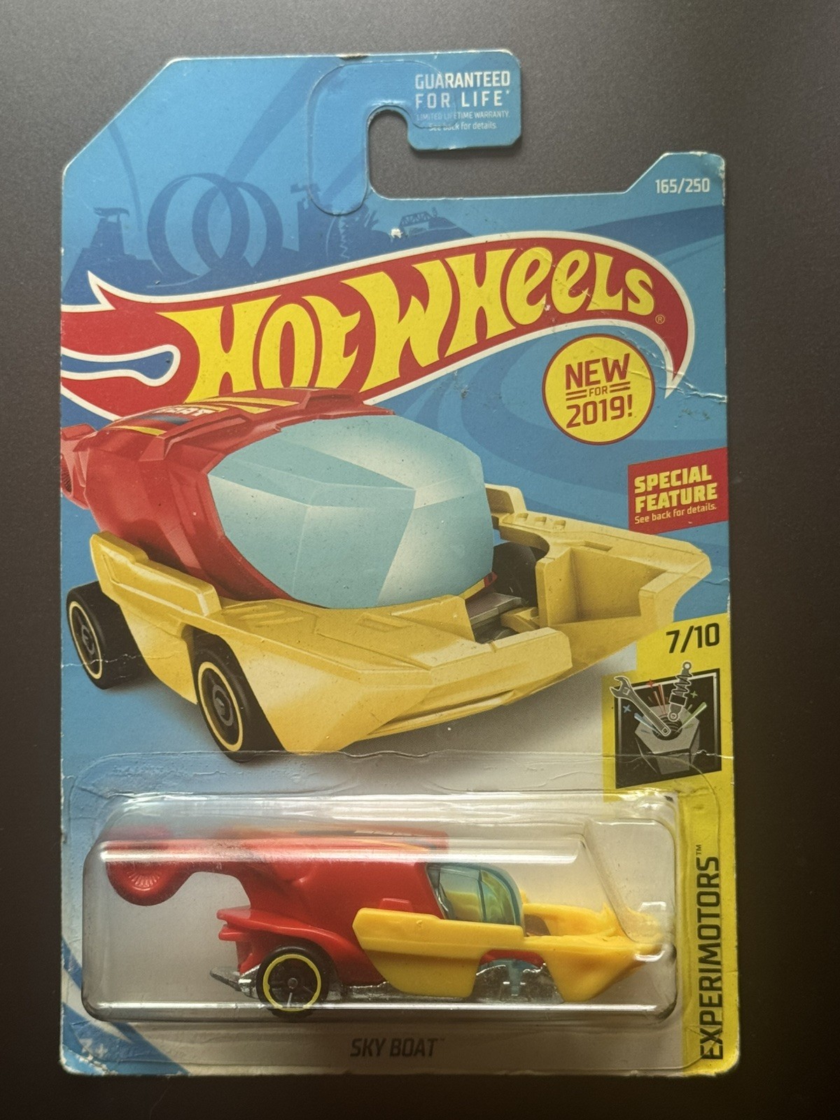 2019 Hot Wheels Experimotots #165 Sky Boat 7/10 New in Package (ERROR)