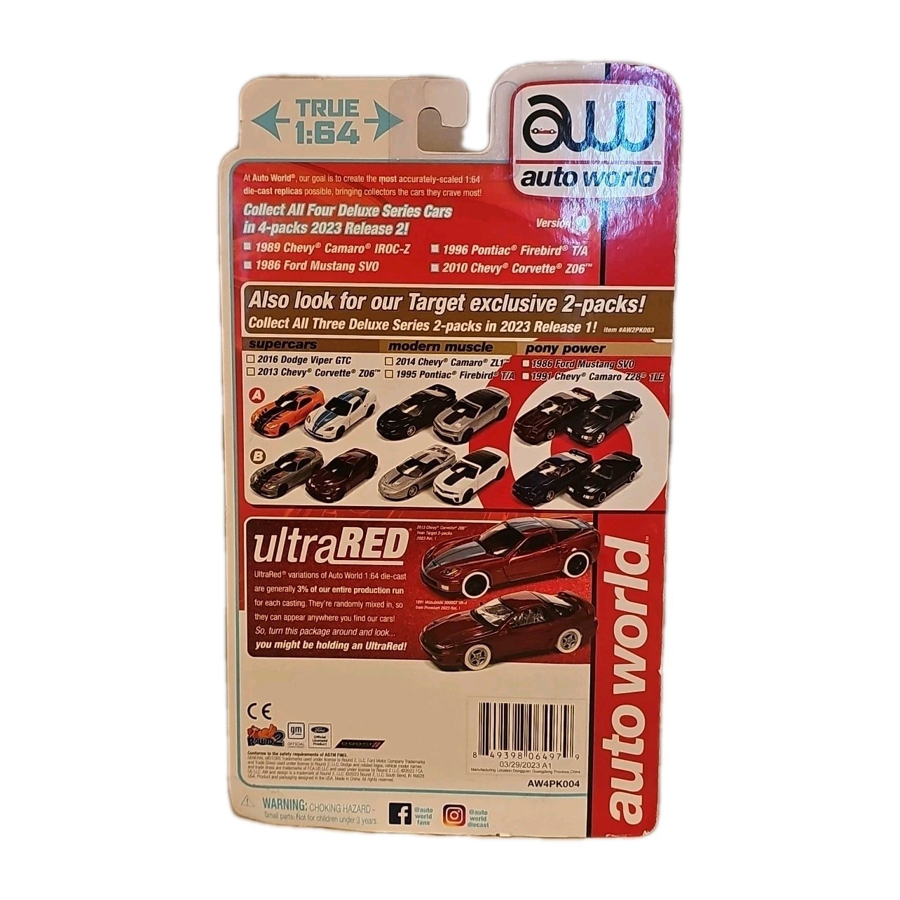 2023 Auto World Deluxe Series R2 Version A Target Exclusive 4-Pack Die-Cast Set