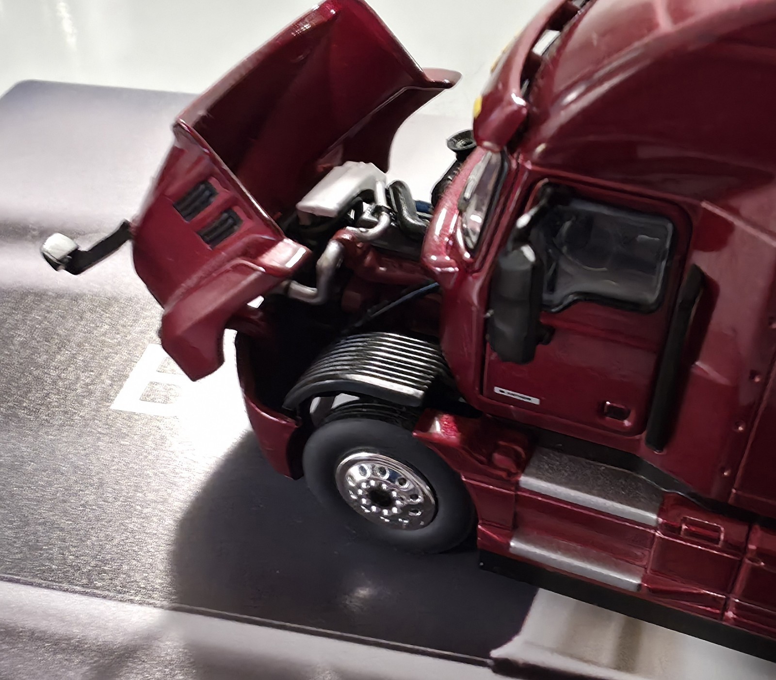 Red Mack Anthem Sleeper Cab, 1:50 scale. First Gear. New In Box.