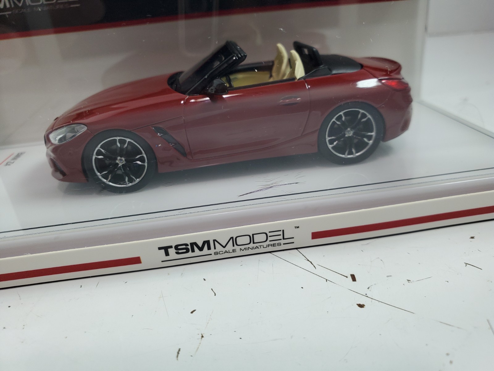 TSM Model 1:43 BMW Z4 RED – Open Box – Damaged Case