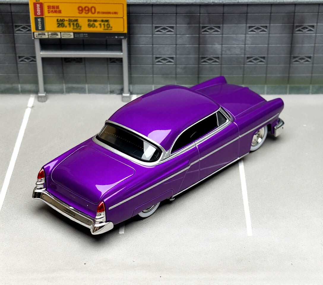 MINIGT 1:64 Purple 1954 Capri Hot Rod Classic Model Diecast Metal Car