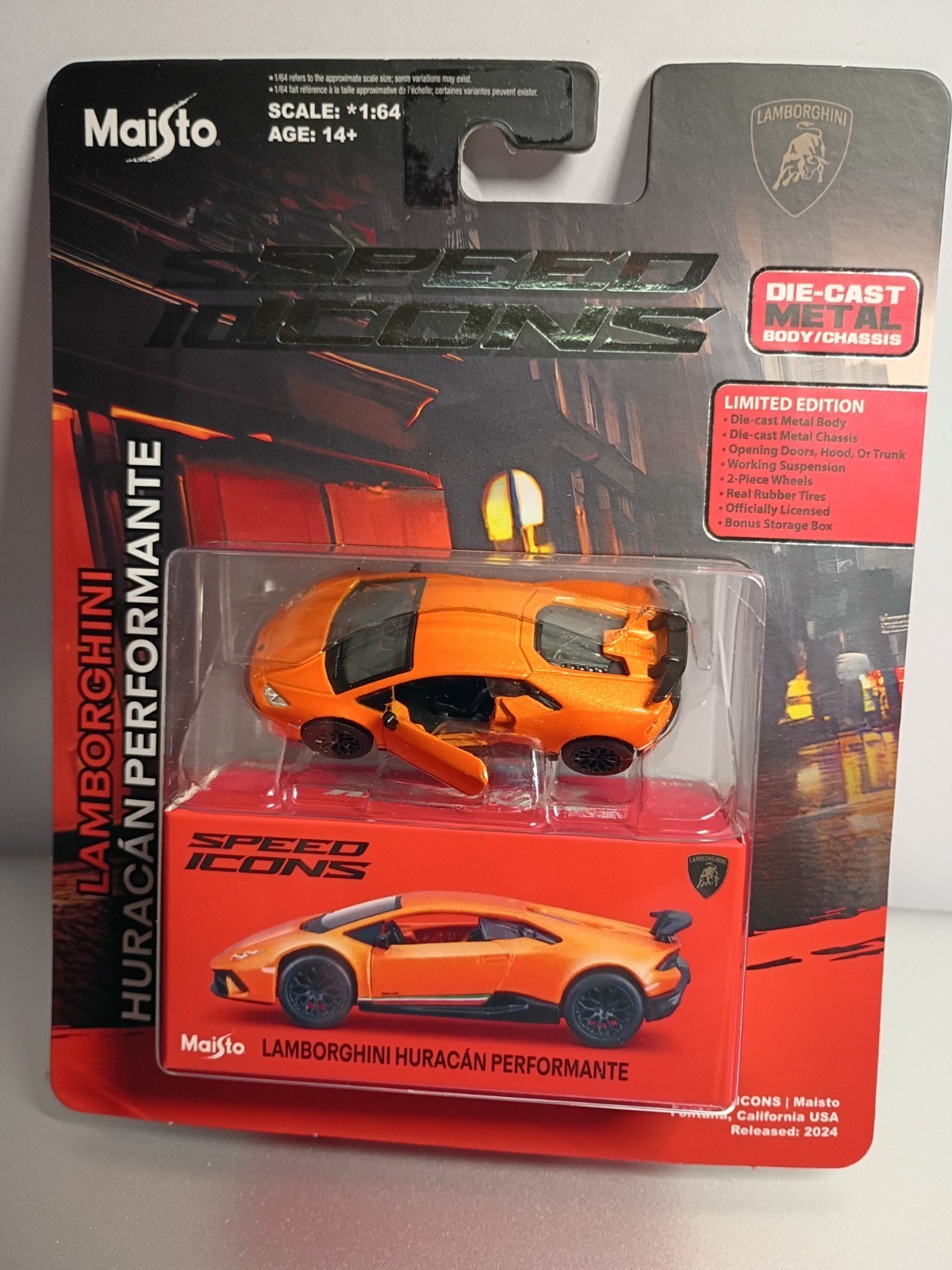 Maisto Speed Icons Lamborghini Huracan Performante Diecast Limited Edition New
