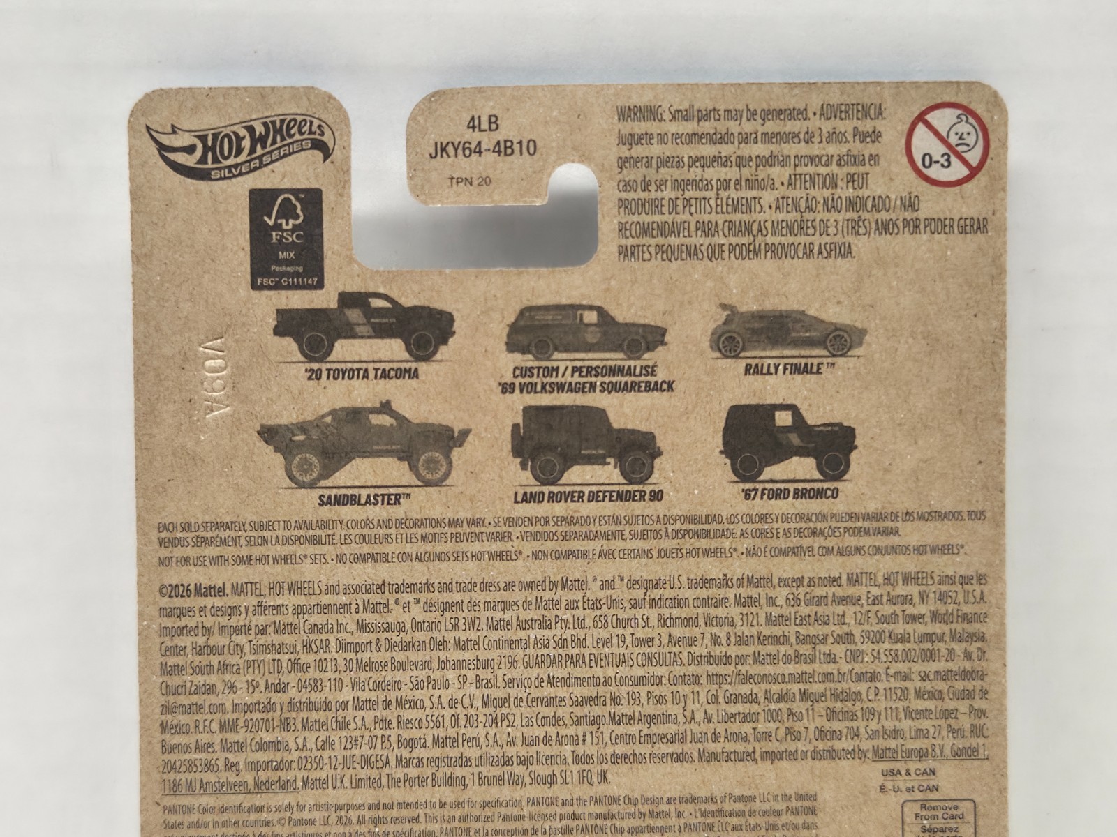 SANDBLASTER – Pantone 4515 – Mattel 2026 Hot Wheels Silver Series #4/6 IN STOCK