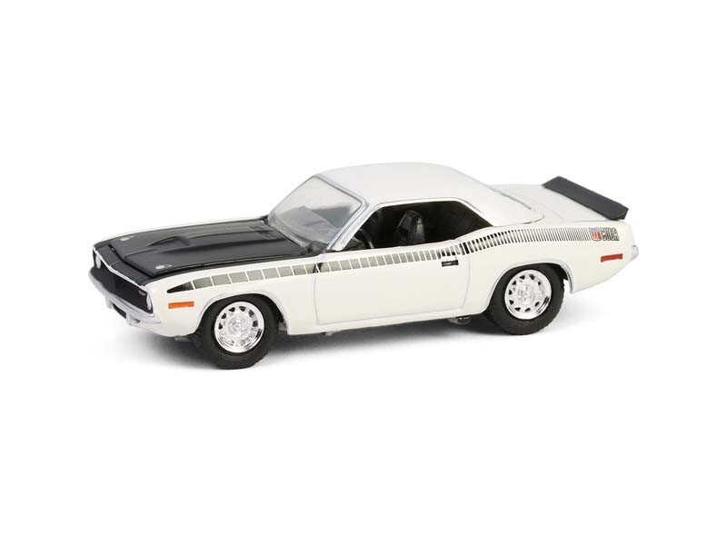 1970 Plymouth AAR ‘Cuda – White Diecast 1:64 Scale Model – Greenlight 13360C
