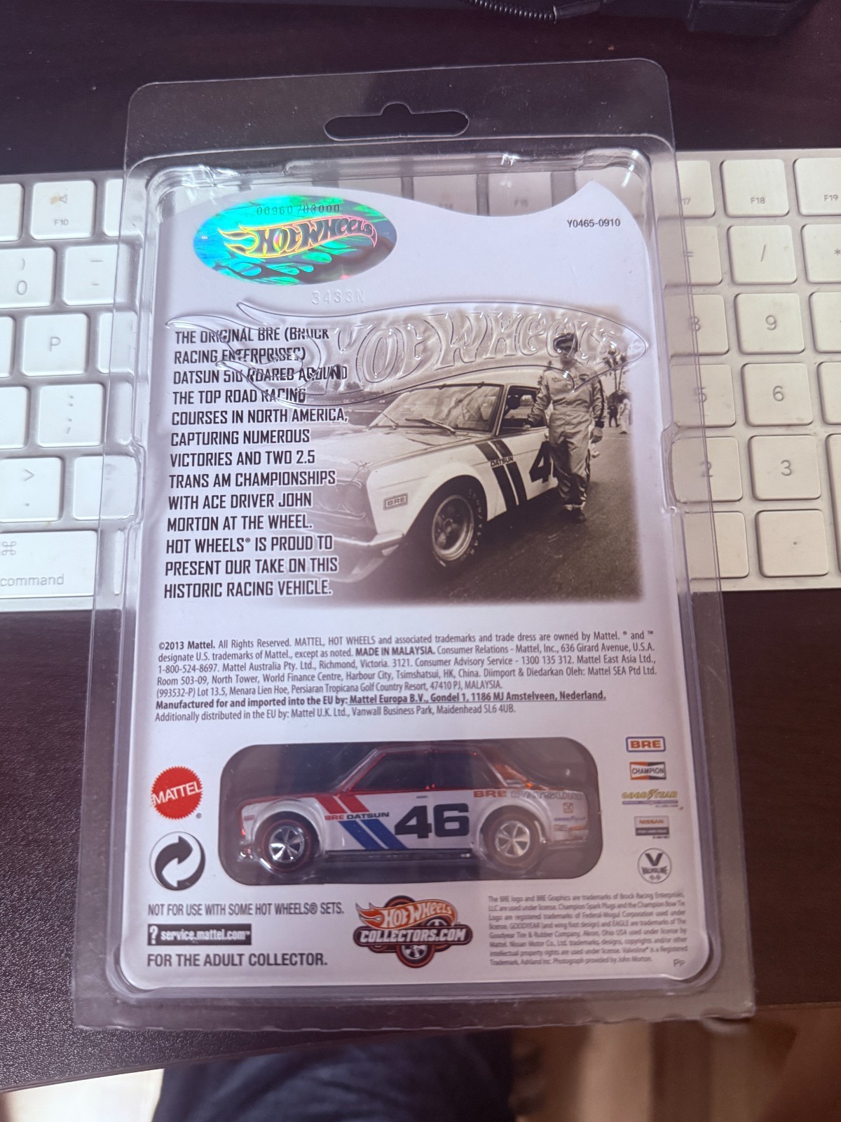 Hot Wheels 2013 RLC BRE Datsun Bluebird 510 John Morton #00960/3000