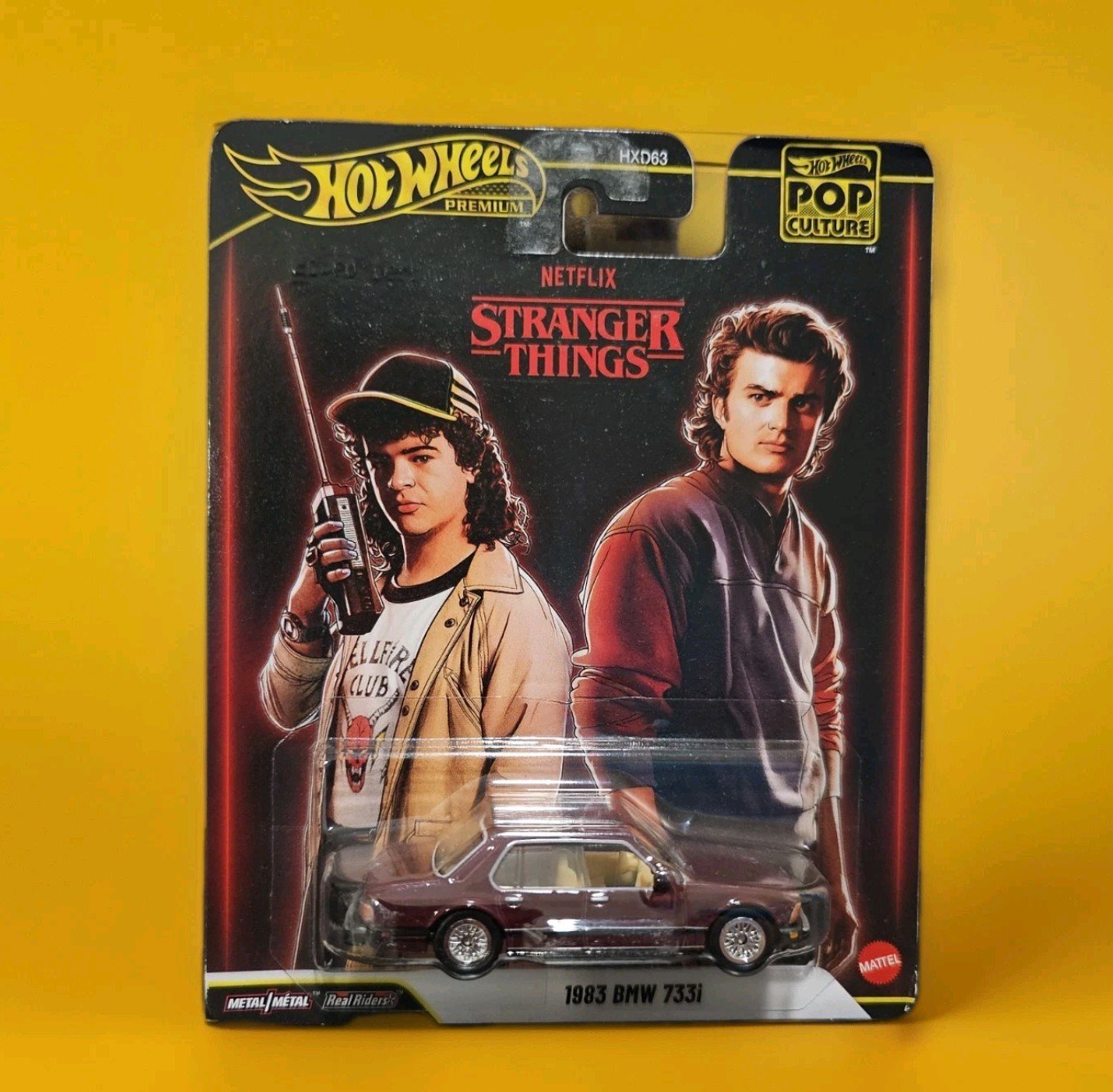 Stranger Things Hot Wheels Premium 2025 Pop Culture 1983 BMW 733i Diecast Car