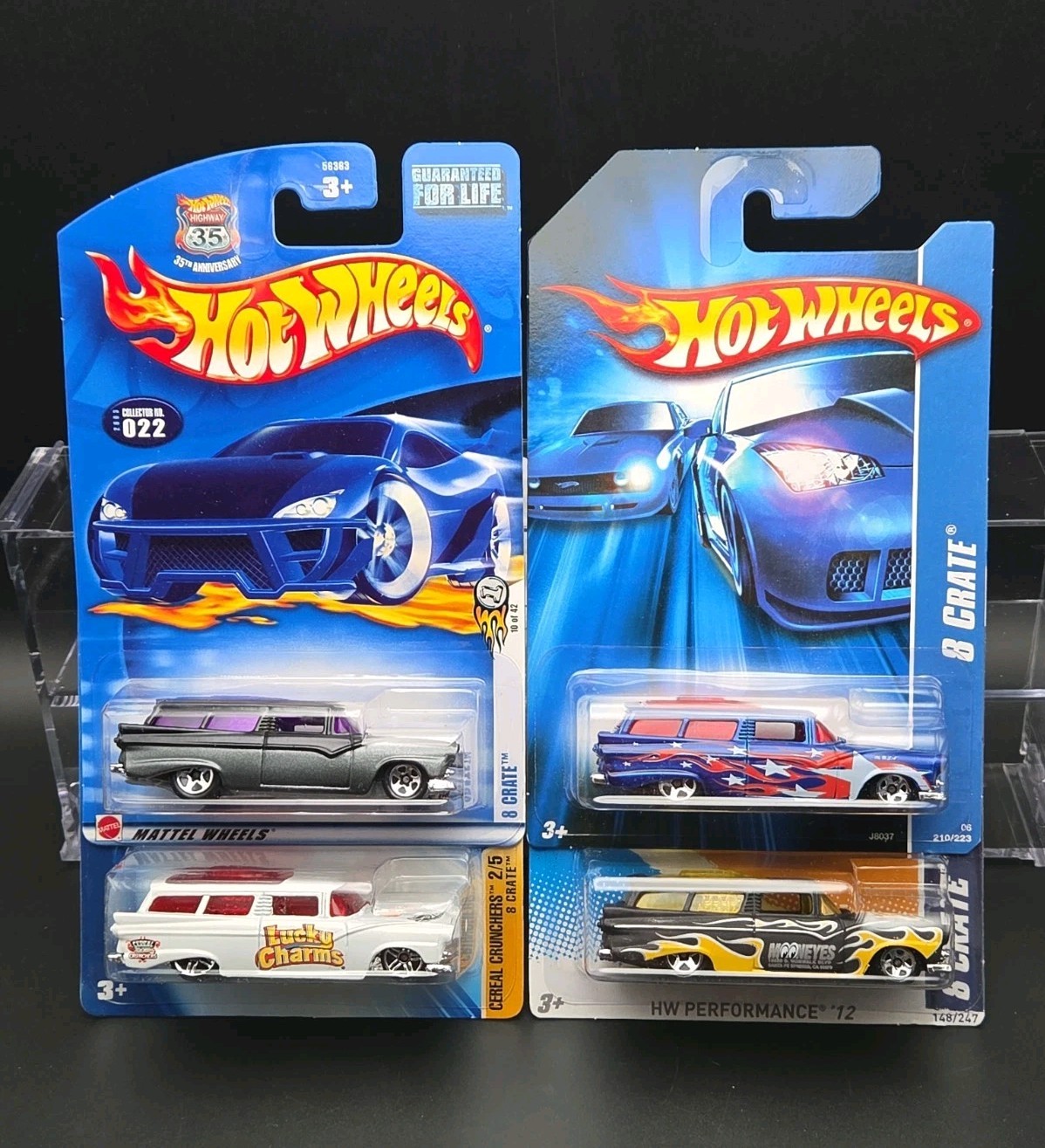 Hot Wheels 8 Crate Mooneyes Variations Lot Of 6