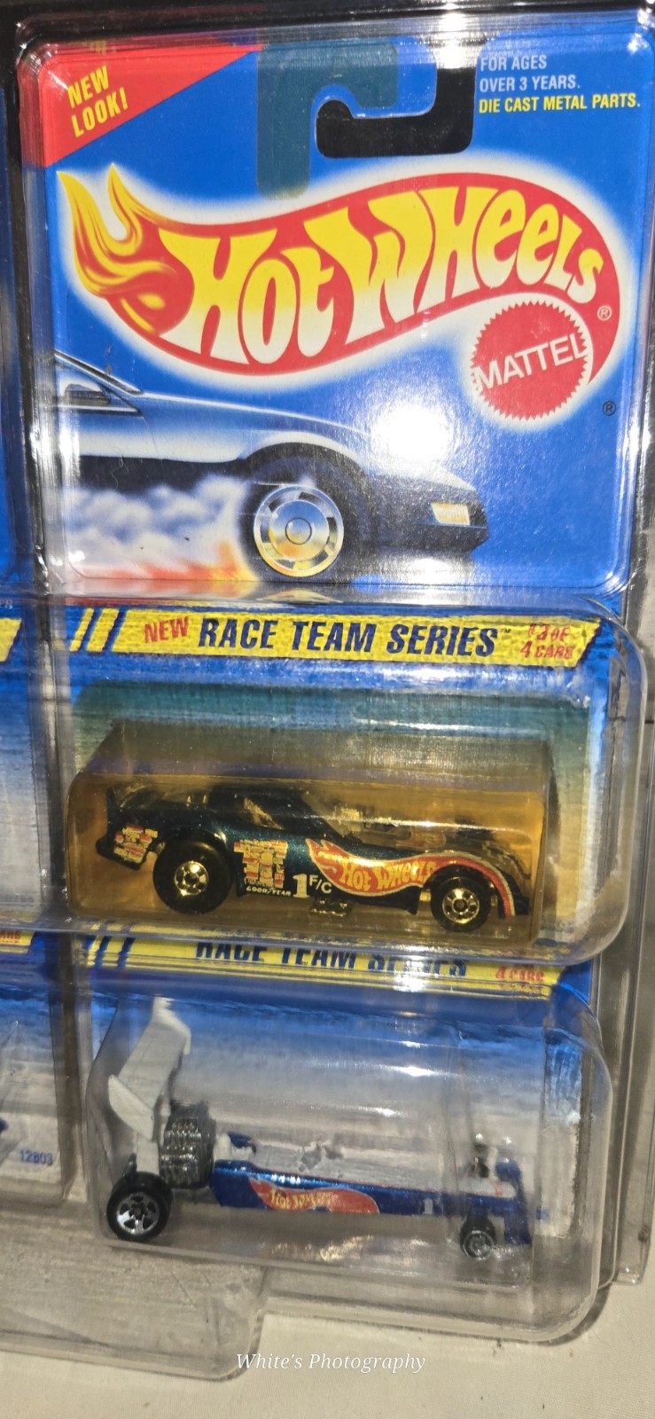 1994 Hot Wheels Race Team Series Complete 4 Car Set Lumina Stocker Dragster