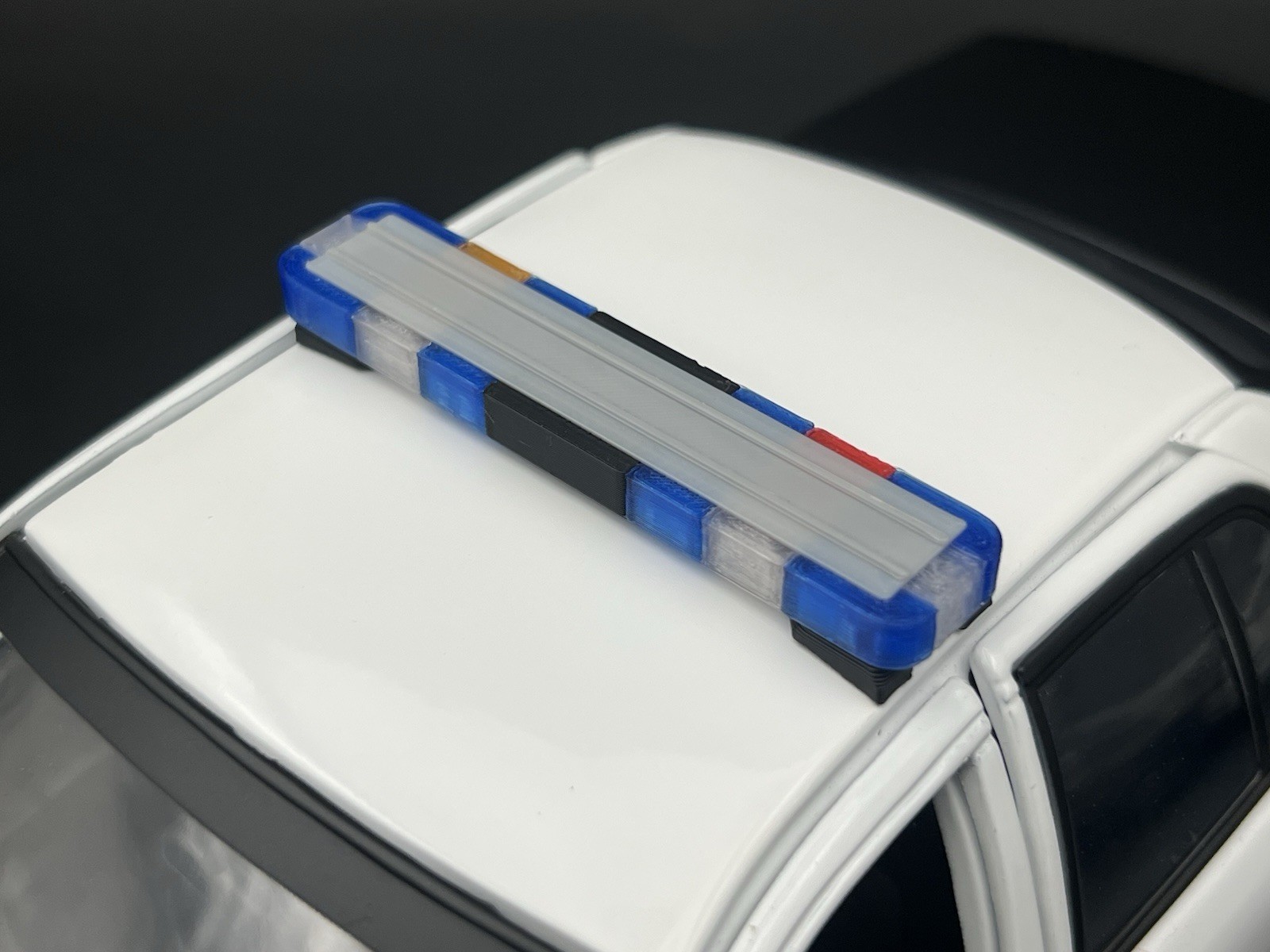 1/18 Scale LED Ready Whelen Edge United Kingdom Police Lightbar Blue Red 1812 UK