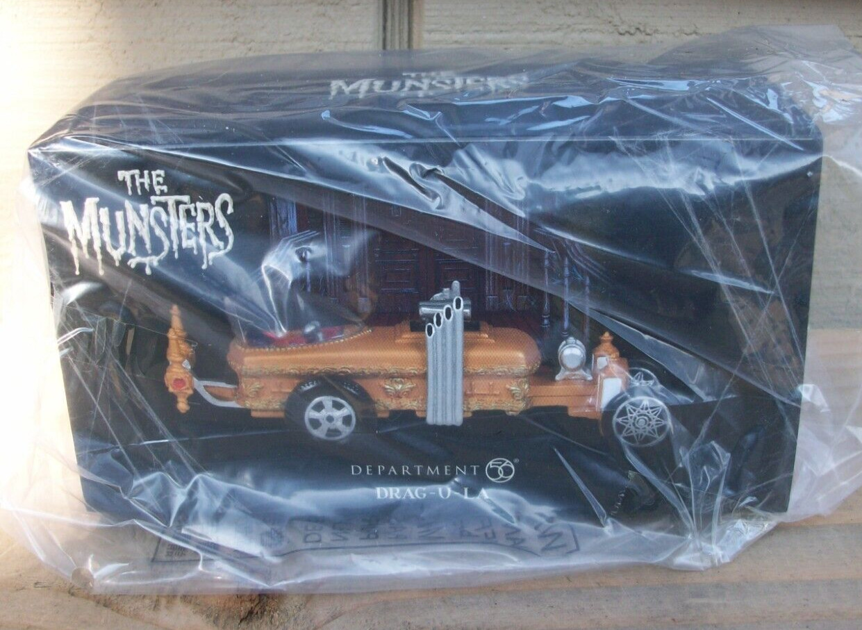 The Munsters Grandpa’s DraguLa Dept 56 RESIN Monster Hot Rod Coffin Dragster Car