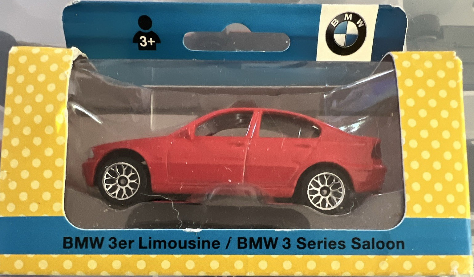 BMW 3 Series Saloon (3er Limousine) Red Diecast Car Age 3-4 Years