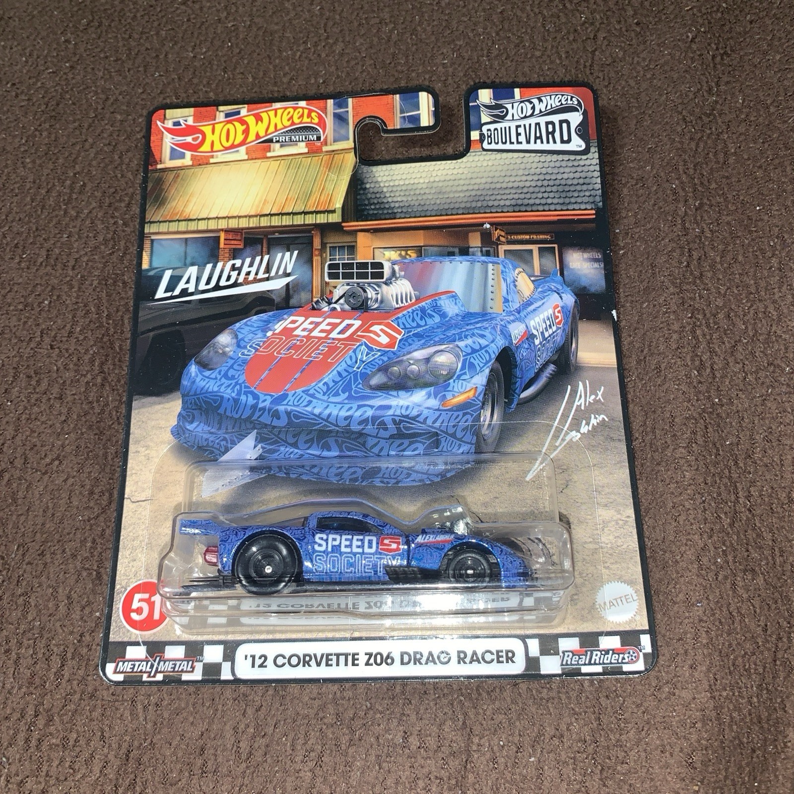 2022 Hot Wheels Premium, #51 ‘Boulevard’ ” ’12 CORVETTE Z06 DRAG RACER” Unopened