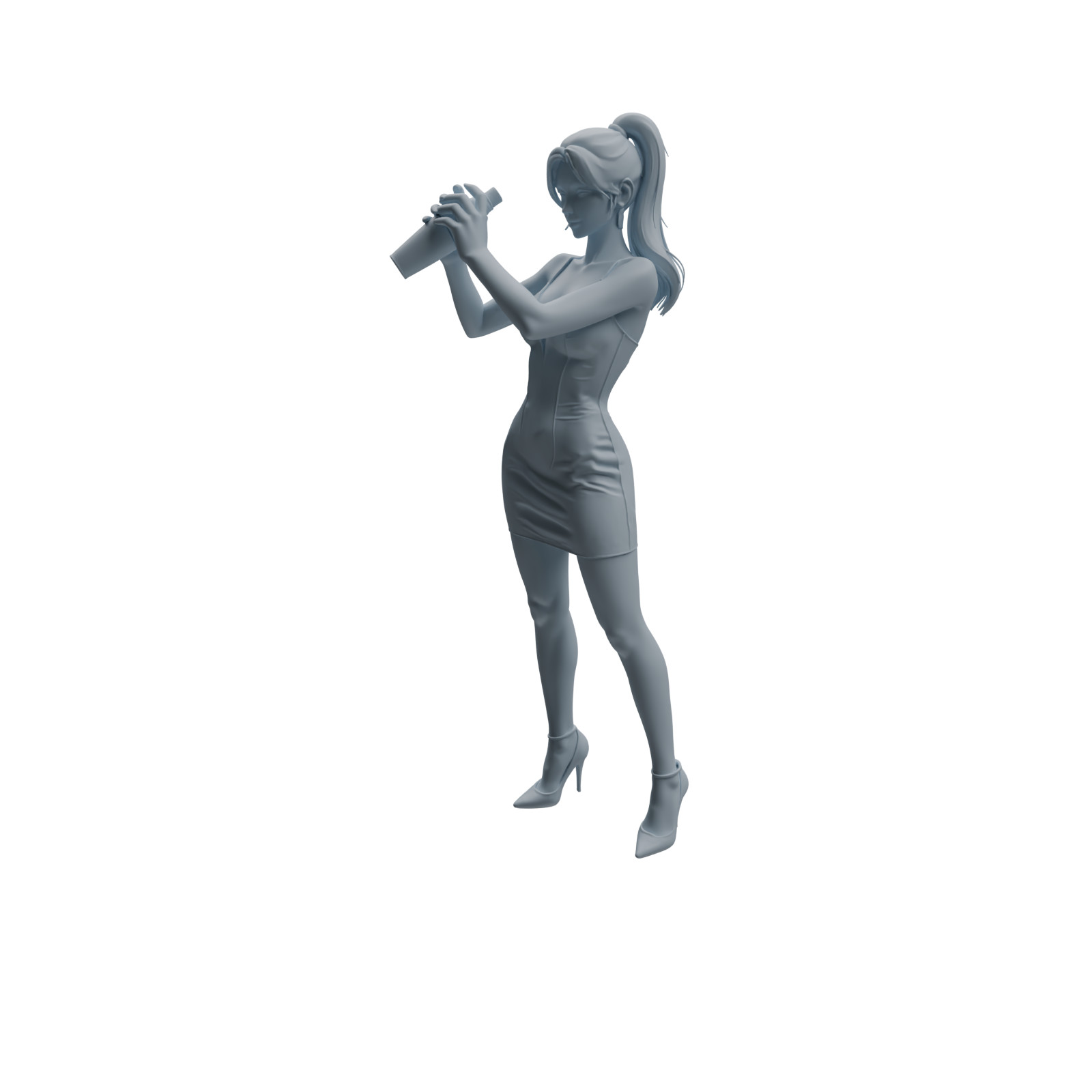 MRY-SFW 1/64/87 Bar Bartender Woman Character HO N Scale Miniatures Diorama