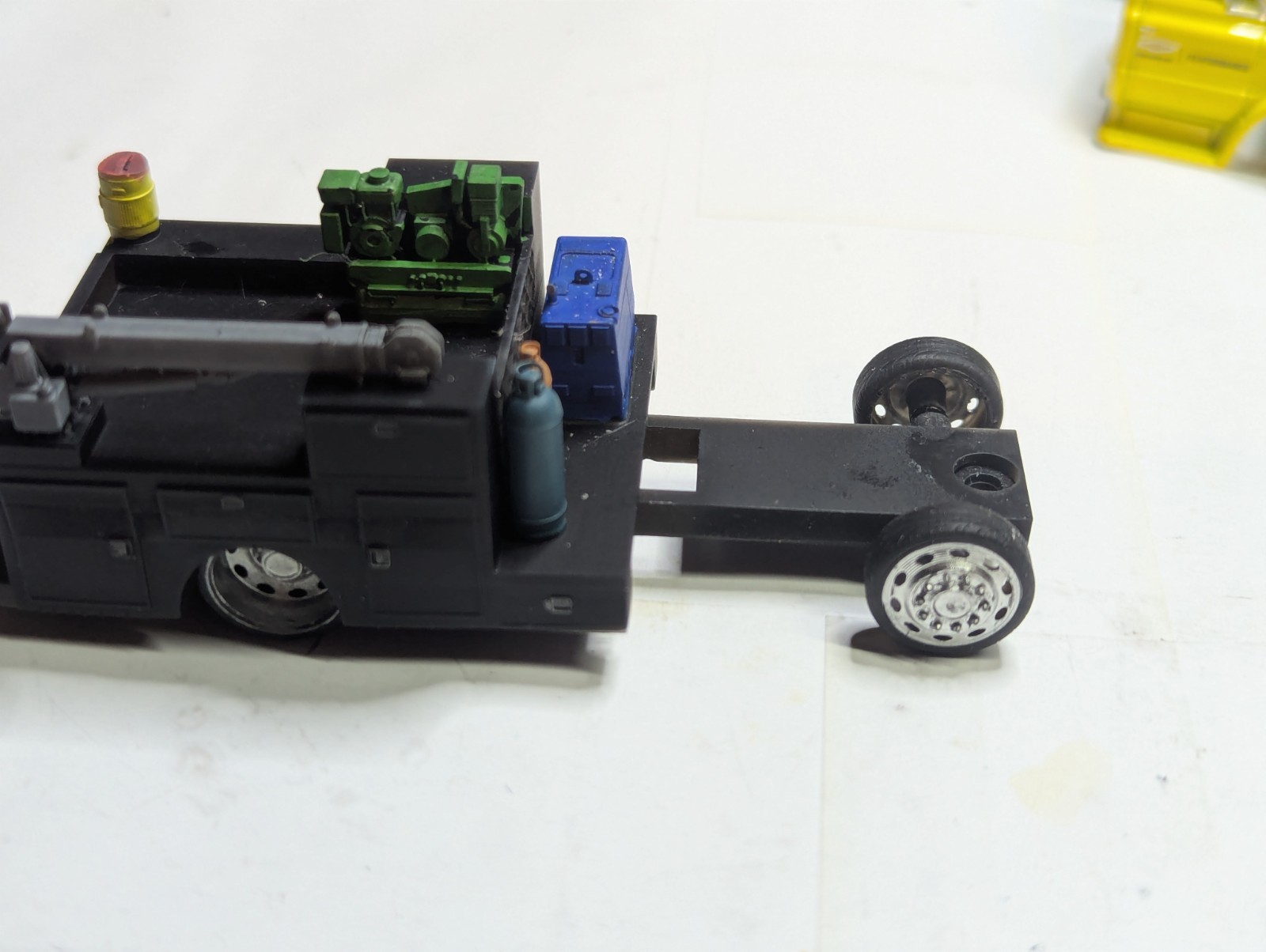 1/64 Scale Custom 3D printed M2 C-60 Welding Rig Bed And Base
