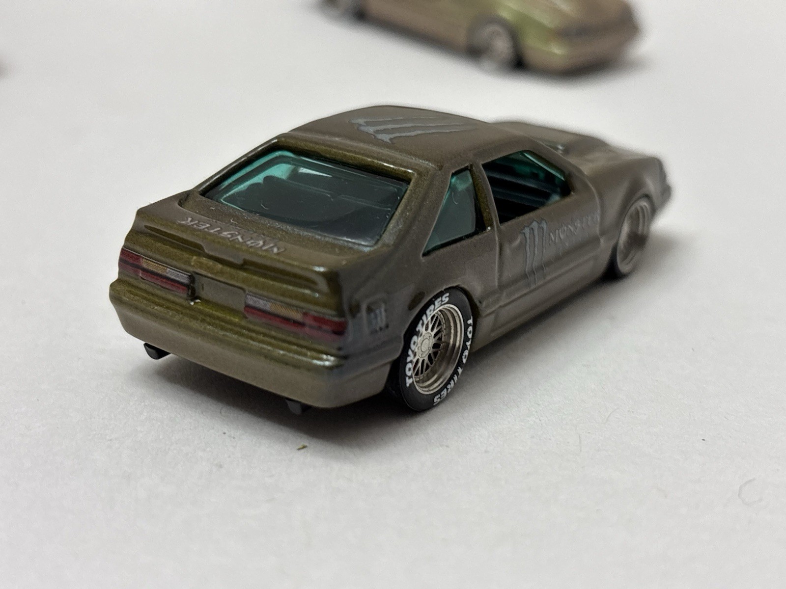 Hot Wheels FOX BODY Monster Energy 1992 Ford Mustang CUSTOMS LOT X 3 Green 🔥🏁