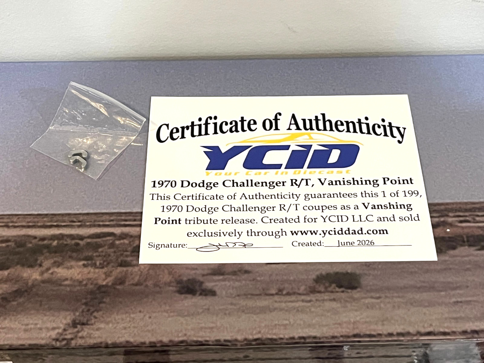 1/18 ACME YCID 1970 DODGE CHALLENGER 440 BRAND NEW BUT PAINT CHIPS BLEMISHED