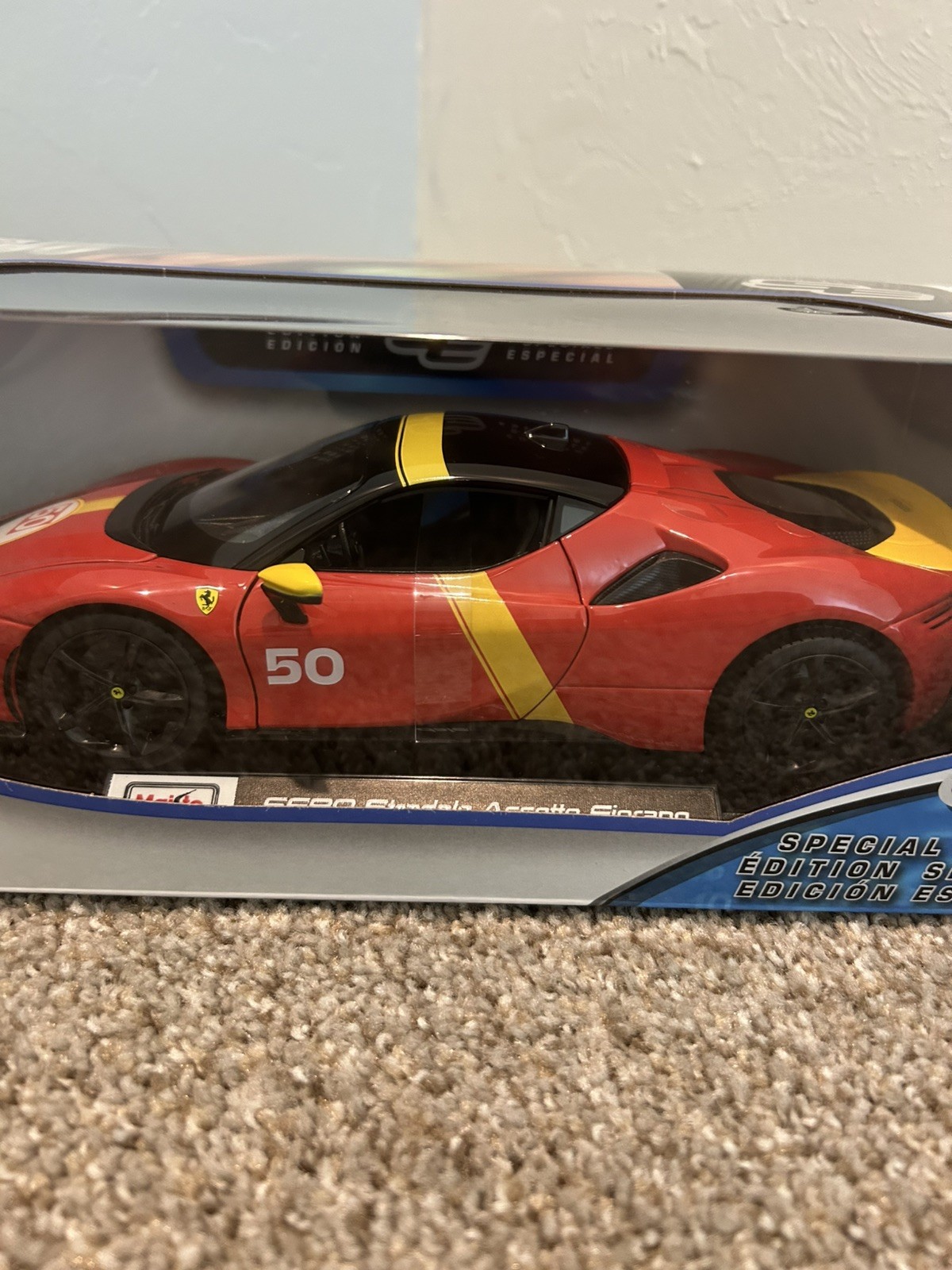 1/18 MAISTO FERRARI SF90 STRADALE ASSETTO FIORANO – NEW UNOPENED BOX – FREE SHIP