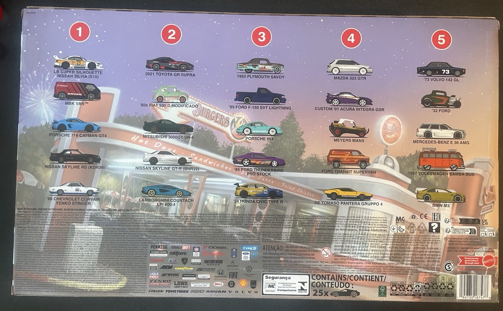 Hot Wheels 2024 Boulevard 25-Car Factory Set Premium Diecast Collection HRW96