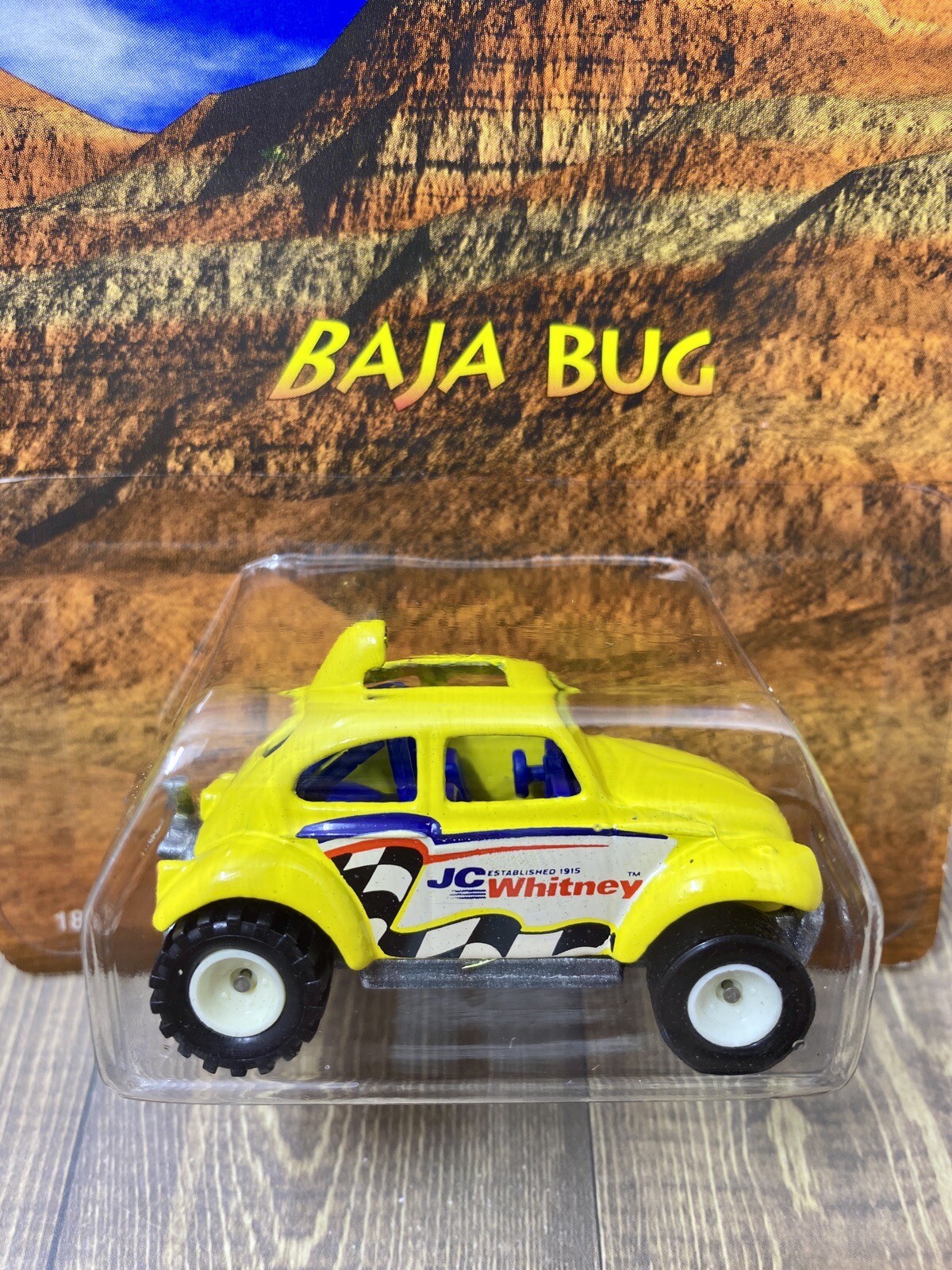 1998 Hot Wheels JC Whitney VW Baja Bug Exclusive Promo NOS/NOC w/ Protecto-Pak
