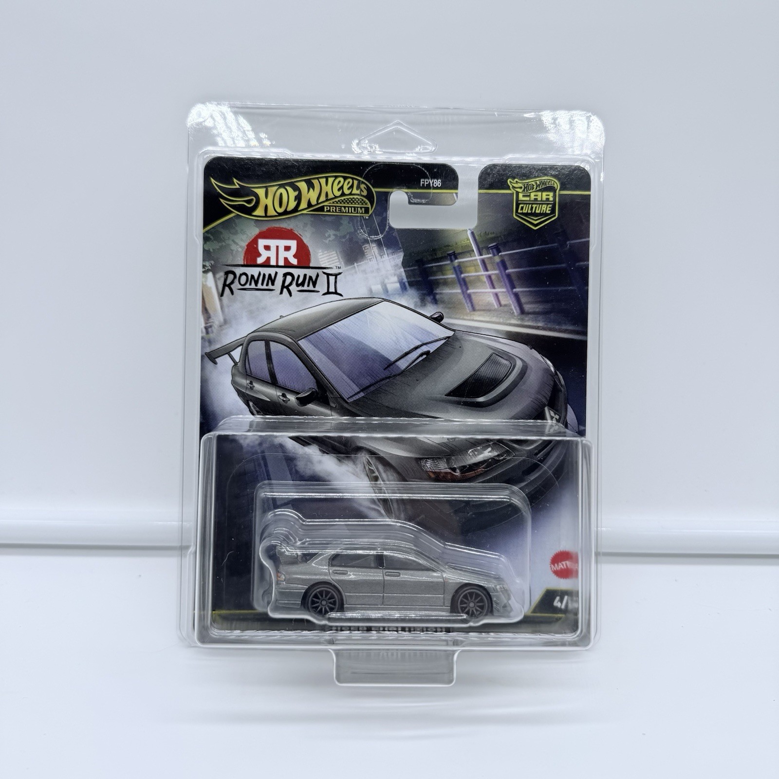 Hot Wheels Premium Ronin Run II Mitsubishi Lancer Evolution IX 4/5 w/Case