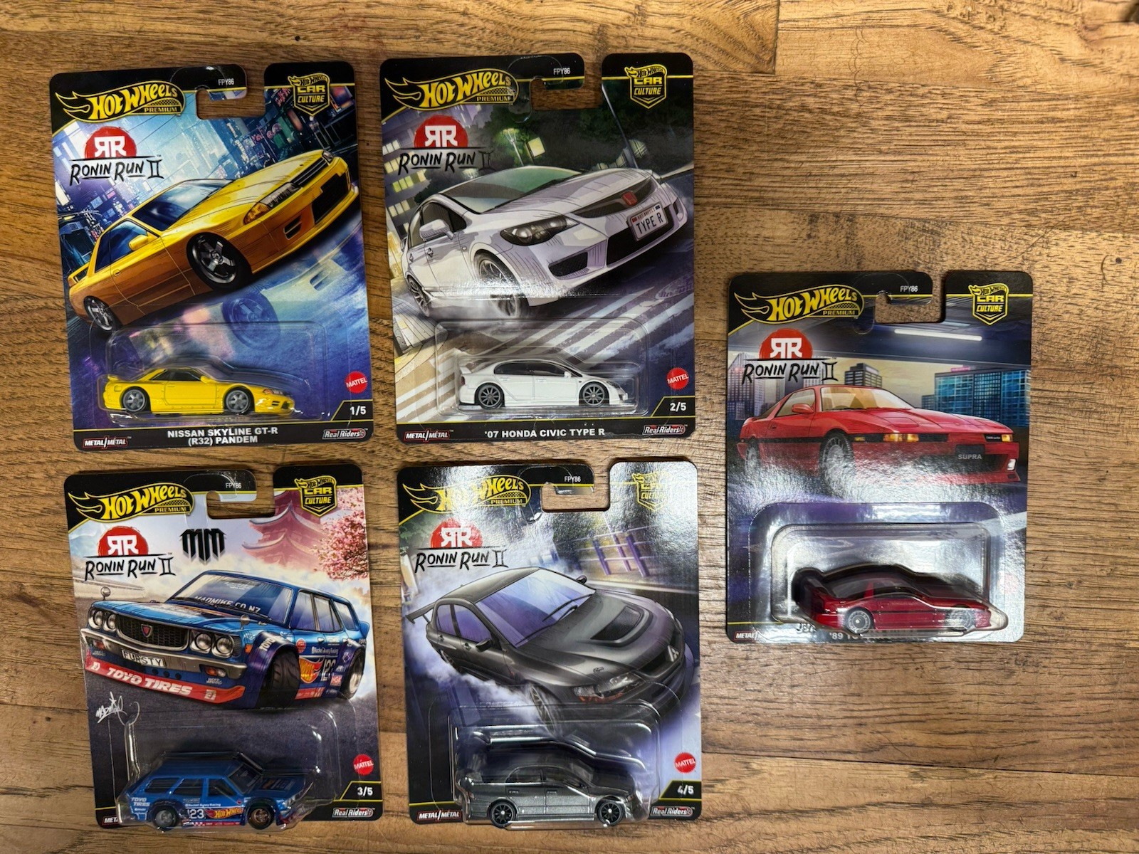 Hot Wheels 2025 Car Culture “Ronin Run II” M Case FPY86-961M Factory Case