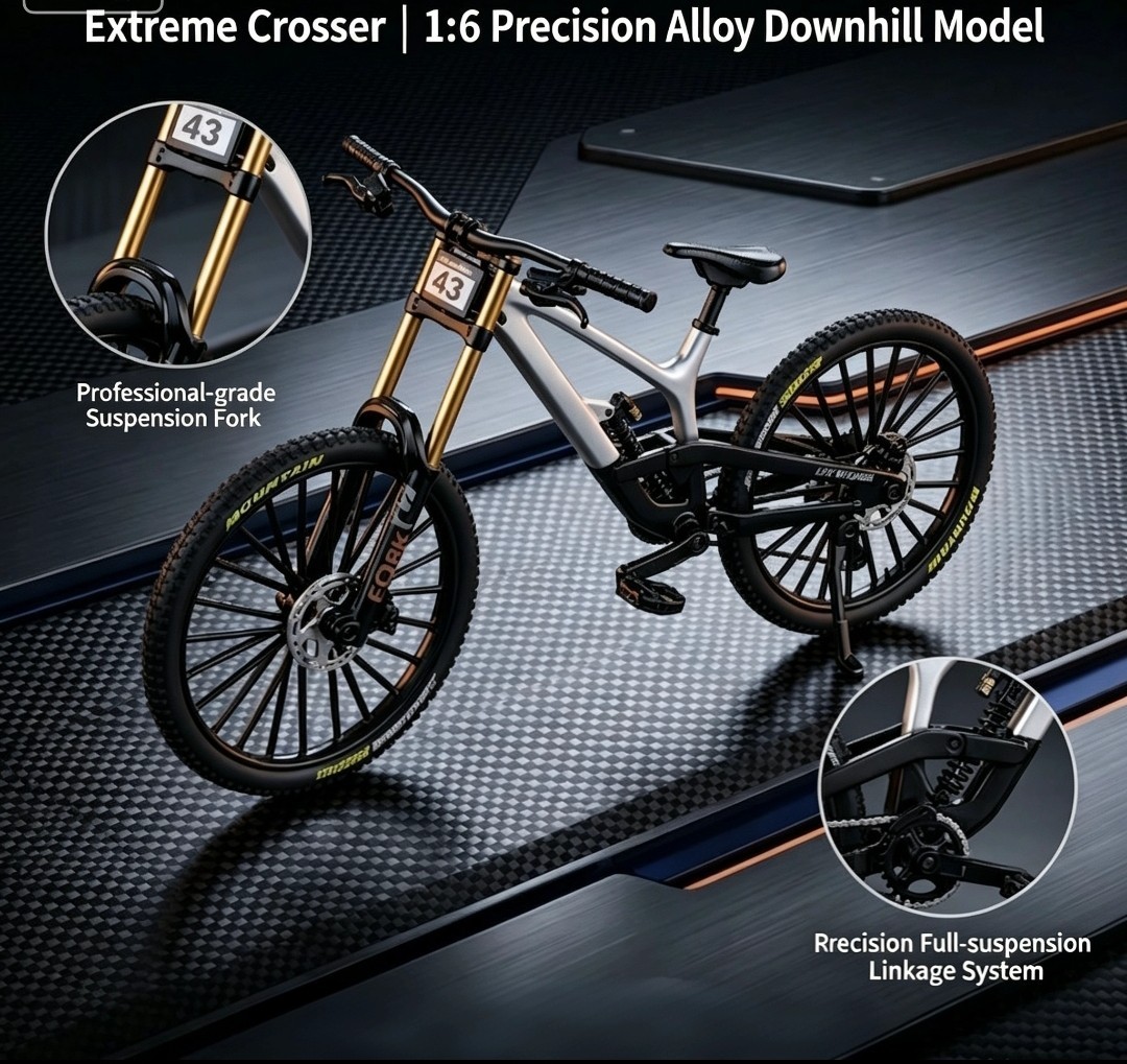Metal Mountain Bike Model Desktop Mini Alloy Classic Bicycle Toy Die-Cast Finger