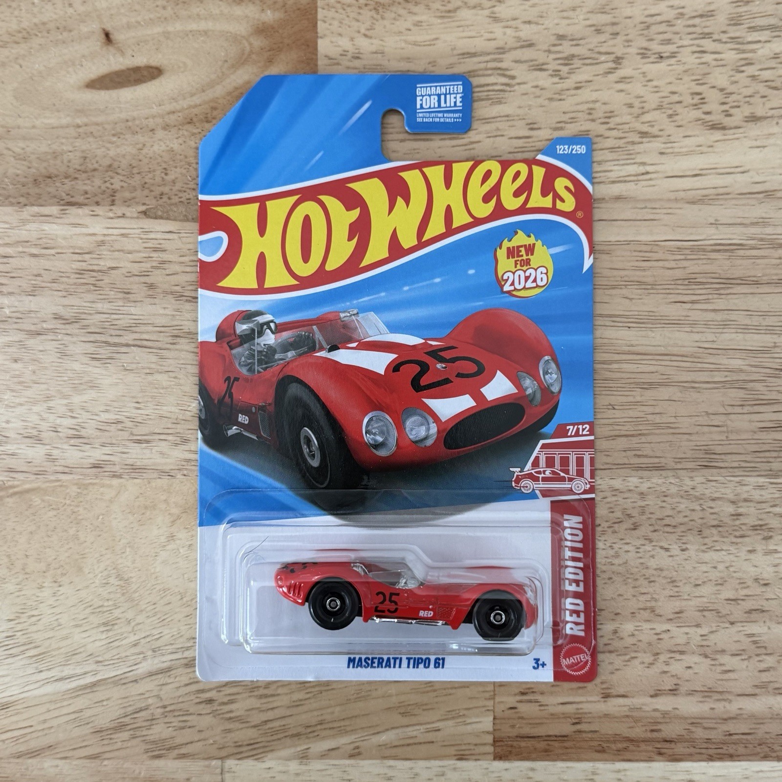 2026 Hot Wheels Red Edition Maserati Tipo 61 & Regular Mainline Lot of 2 pcs NEW