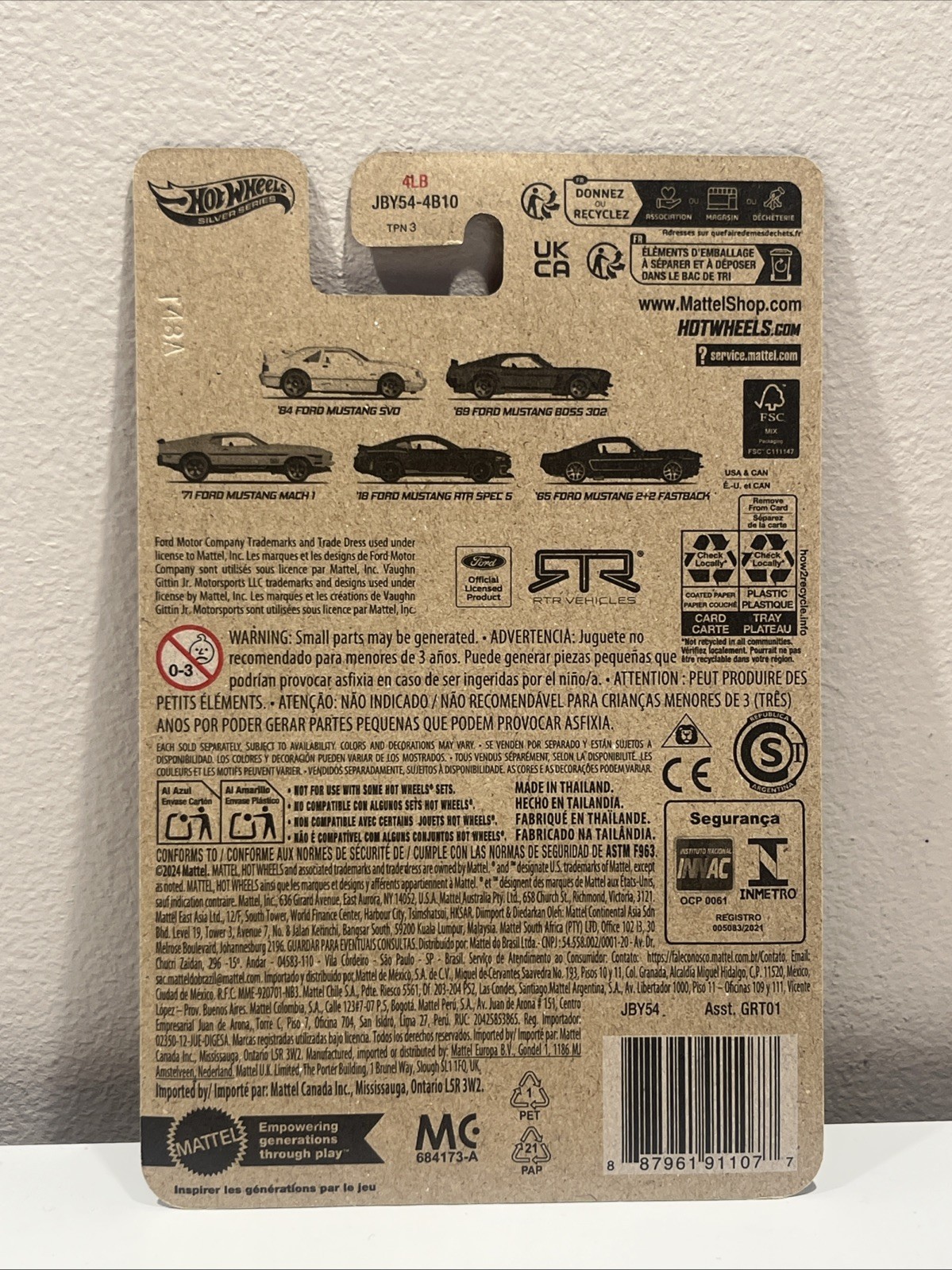 Hot Wheels 65 Ford Mustang 2+2 Fastback 60th years HC14