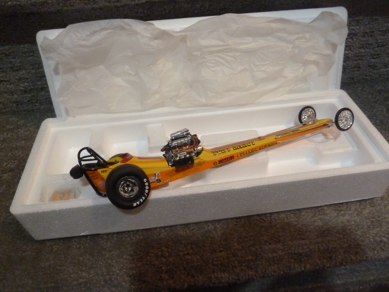 The Fuelers 1320 Diecast Series ” Tony Nancy’s” #1101 ” Sizzler” Dragster RARE