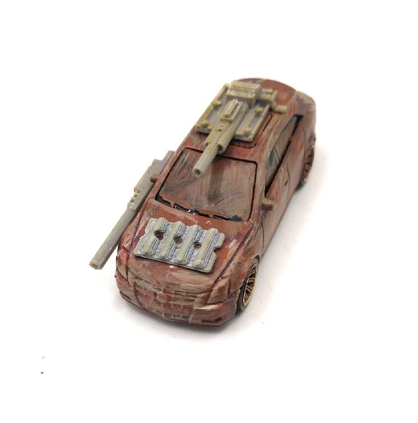 Custom Mad Max Zombie War Wasteland Road Warrior Truck 1/64 Hot Wheels Vehicle