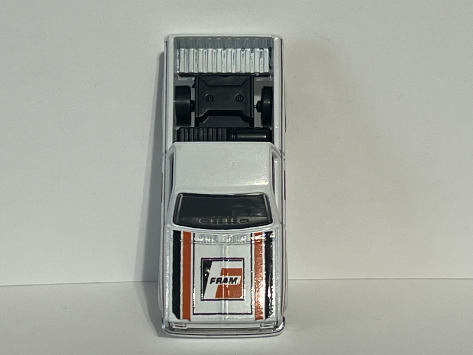 hot wheels CUSTOM white fram 1983 silverado