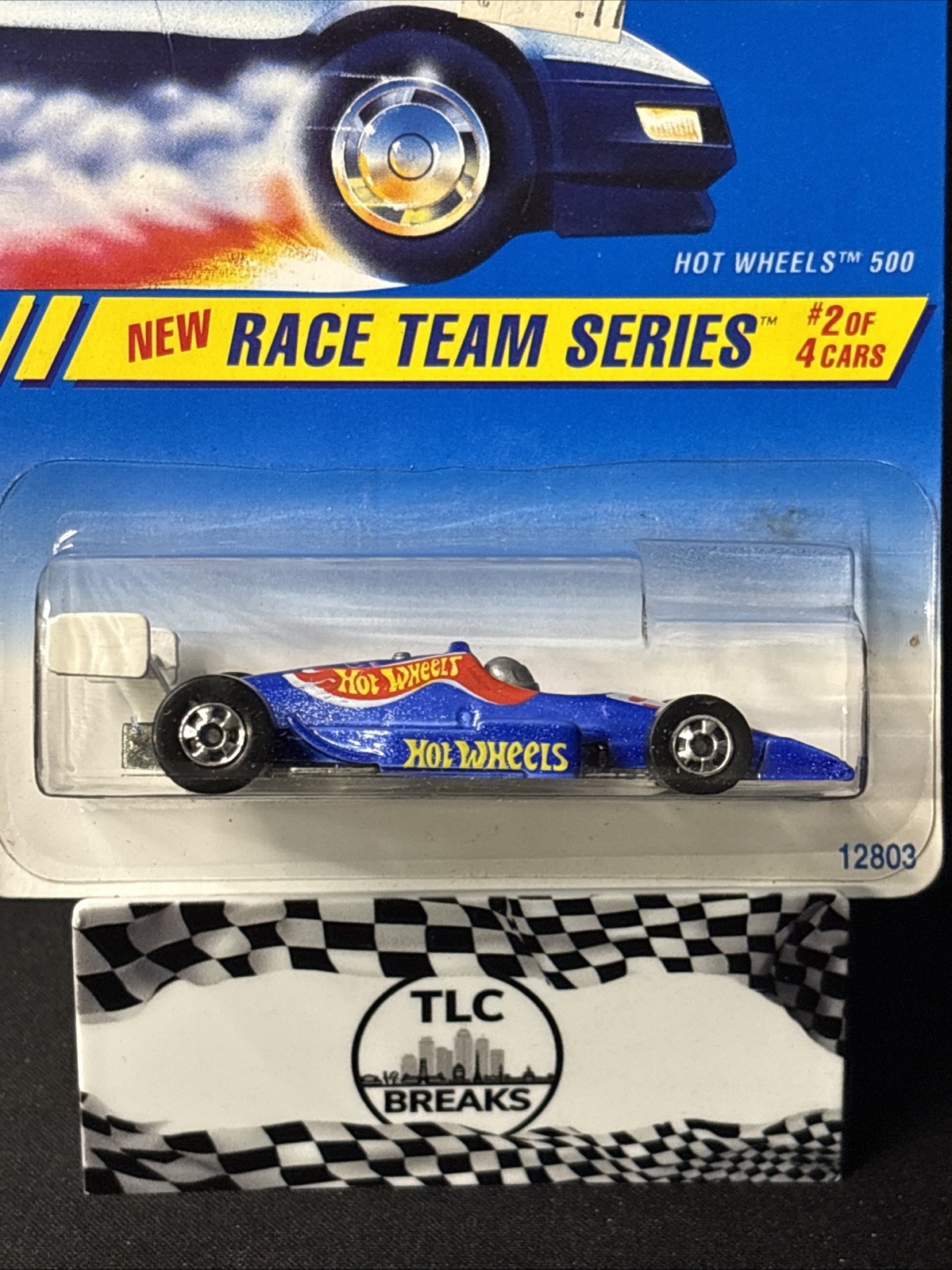 1995 Hot Wheels #276 Race Team Series 2/4 HOT WHEELS 500 Blue w/ChromeBWSp-Varia