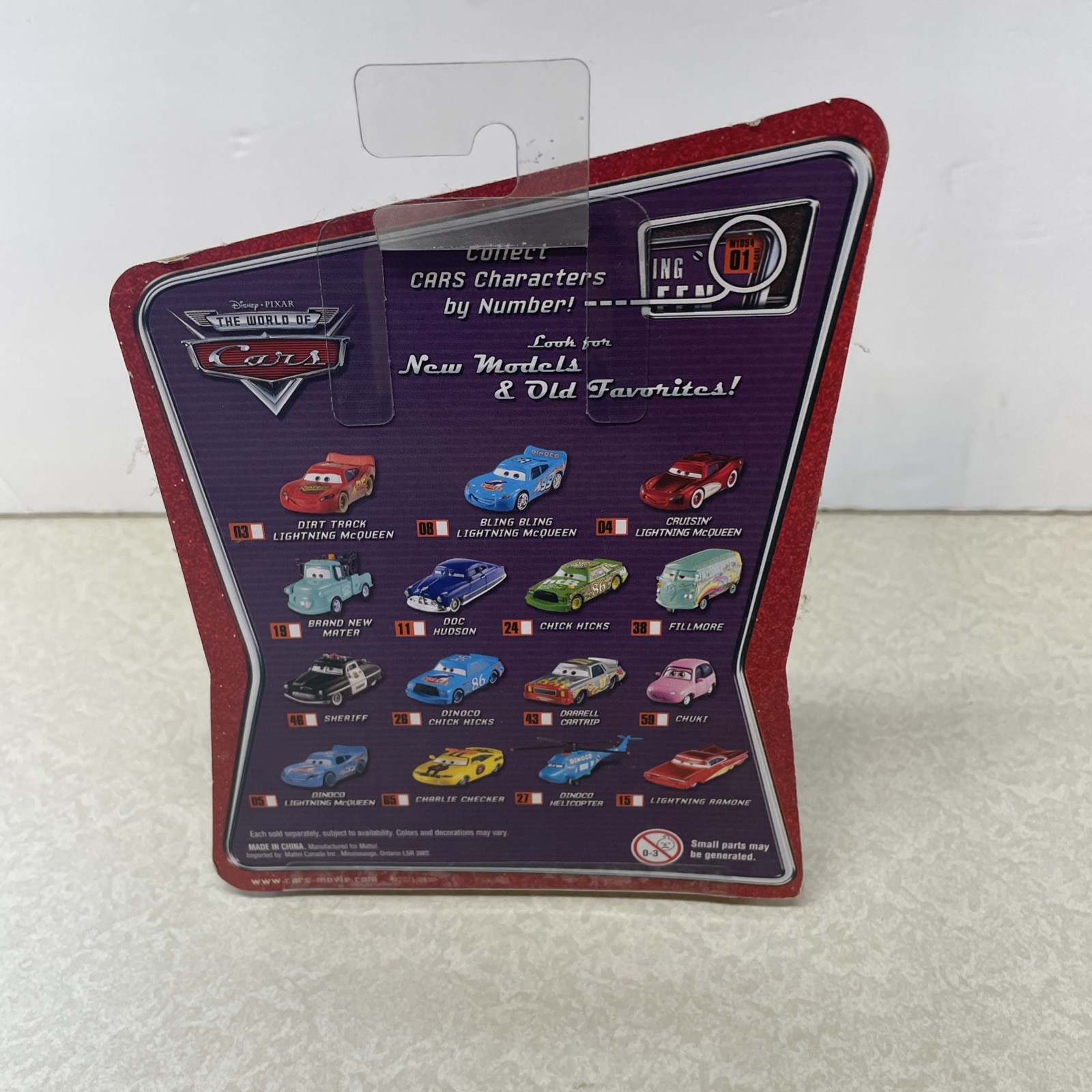 2008 Disney Pixar The World of Cars #59 “Chuki” New, Unopened Blister Package
