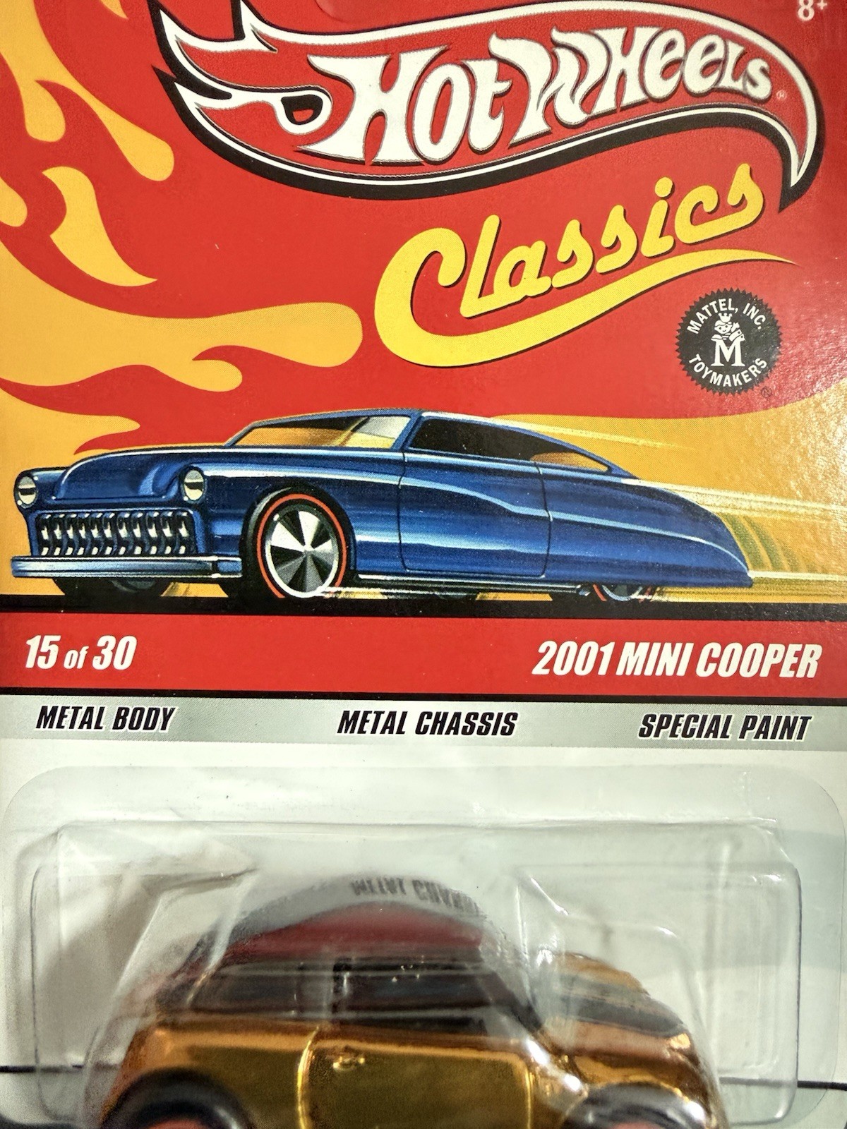 Hot Wheels Classics Series 5 2001 Mini Cooper, Gold, BP