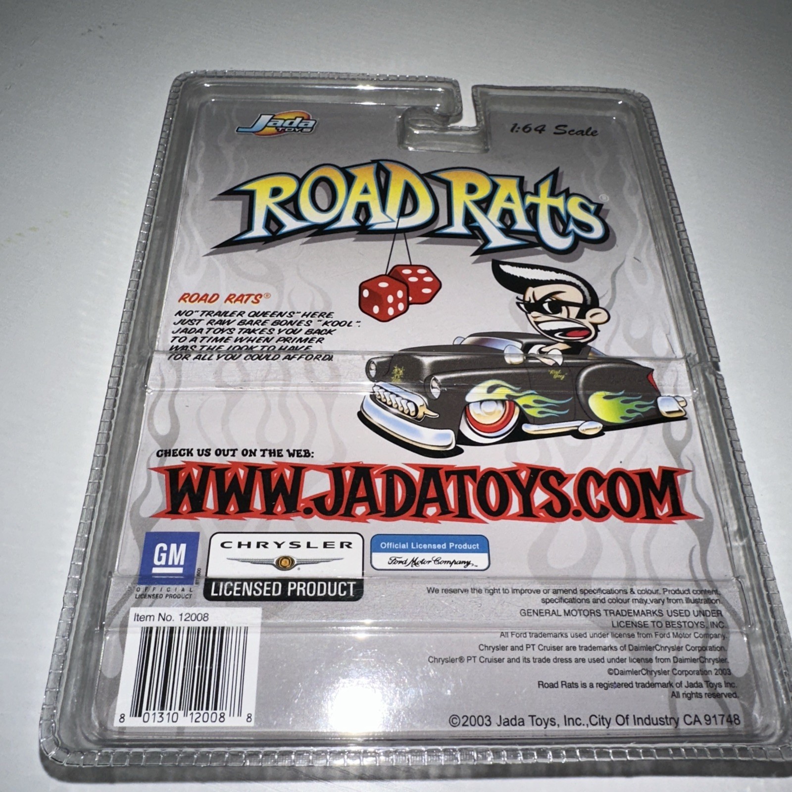 #N95- Jada Toys 2003 Road Rats ’51 LINCOLN MERCURY Rubber Tires New