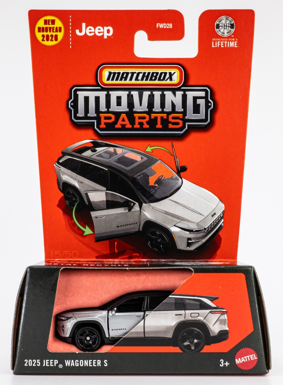 2026 Matchbox Moving Parts Mix 3 | 5-Car Set | Jeep | Lotus | VW | Toyota | FSC