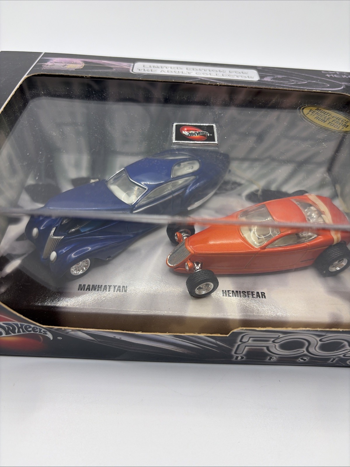2001 Hot Wheels 100% Foose Design 2-Car Set #53695 Manhattan and Hemisfear NEW