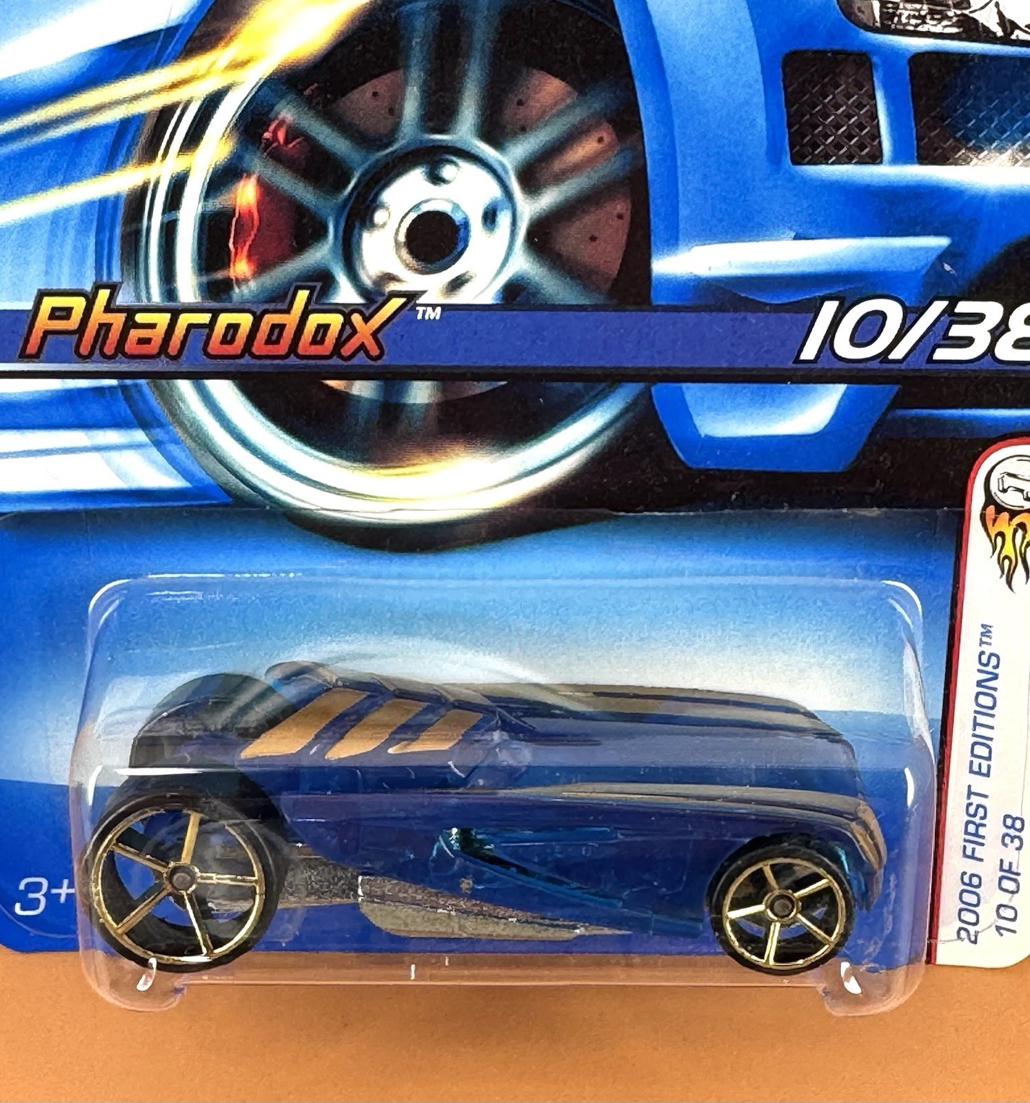Hot Wheels 2006 First Editions PHARODOX Blue (lot of 2) w/FTE & o5g wheels 10/38