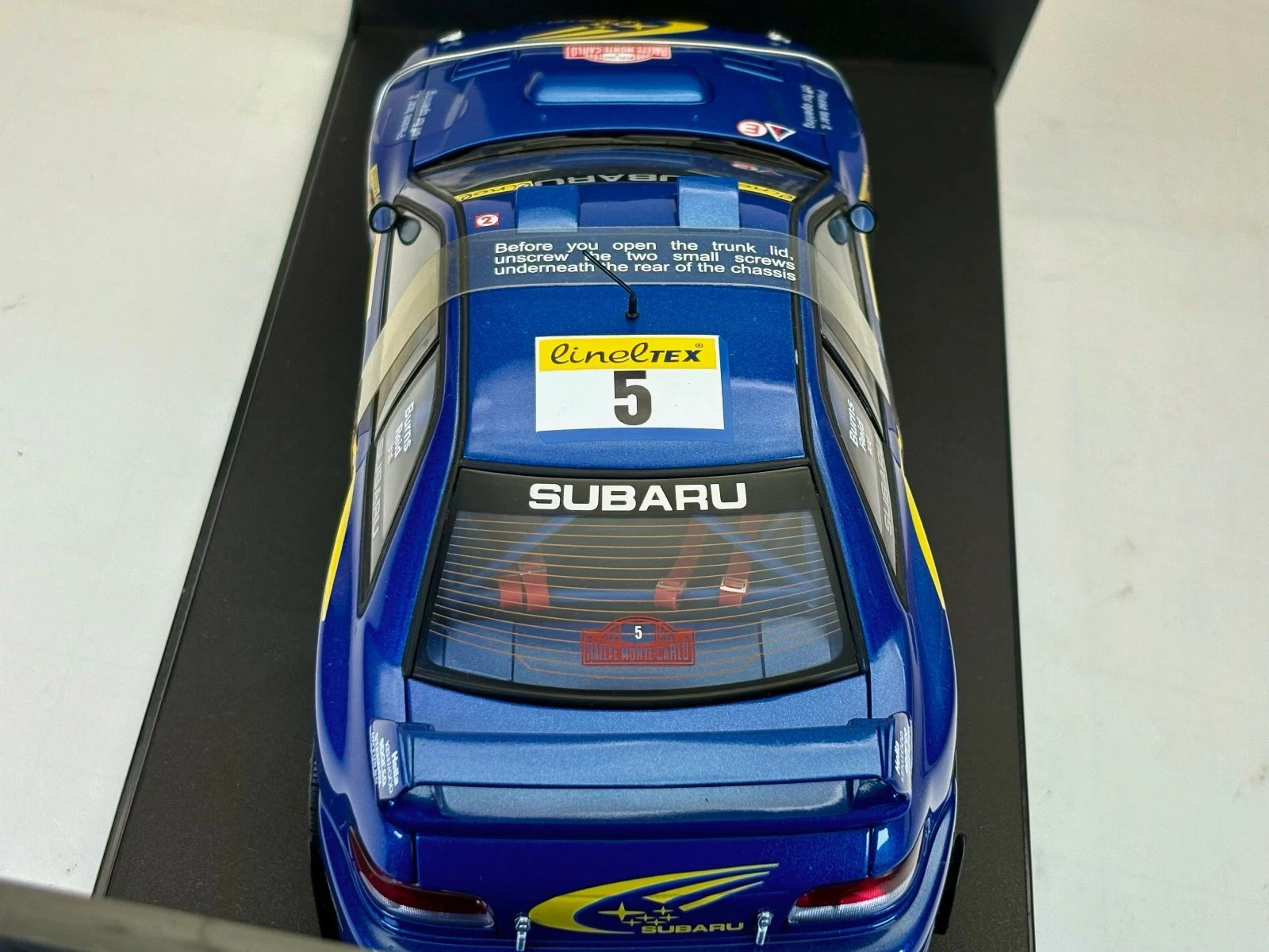AUTOart 1:18 Subaru Impreza WRC #5 Burns, 1999 Rallye Monte Carlo, #89992, NEW