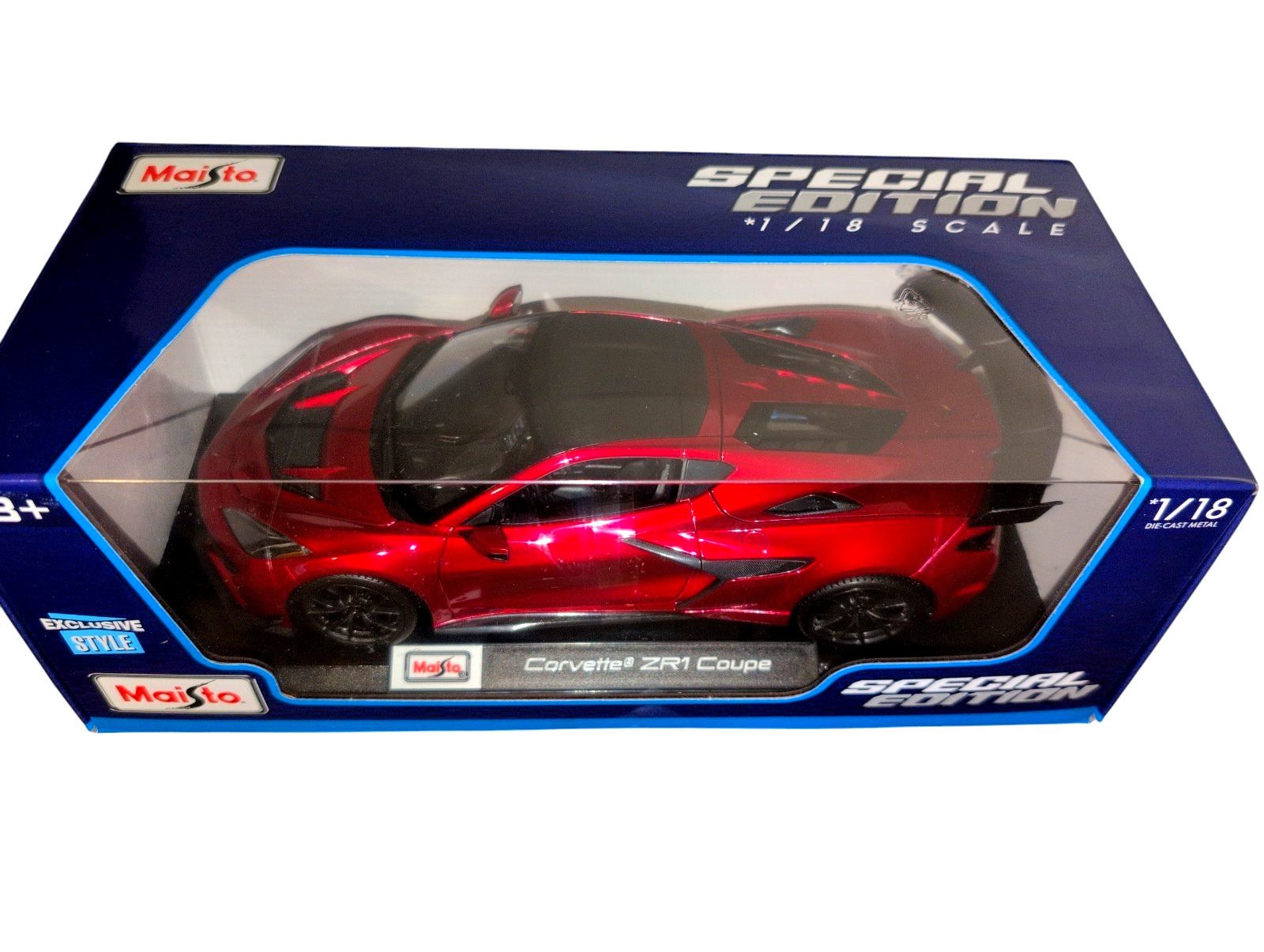 Corvette ZR1 Coupe 1:18 Maisto Special Edition Model Car – Red Metallic – Boxed